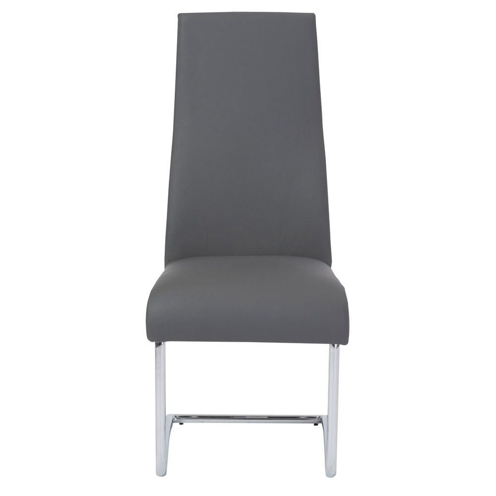 Recent Mara High Back Dining Chair With Chrome Legs – Set Of  (View 23 of 25)