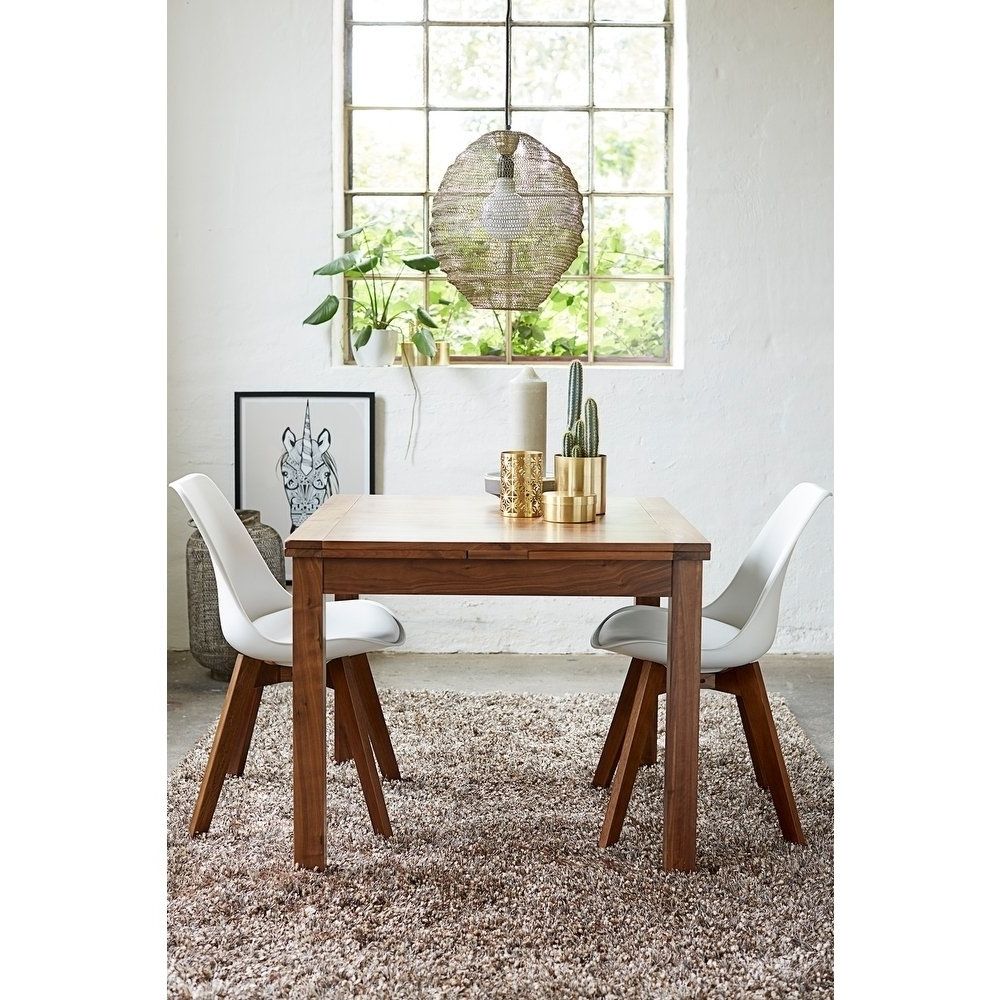 Recent Square Extendable Dining Tables And Chairs In Shop Walnut Modern Square Extendable Dining Table – On Sale – Free (Photo 19 of 25)