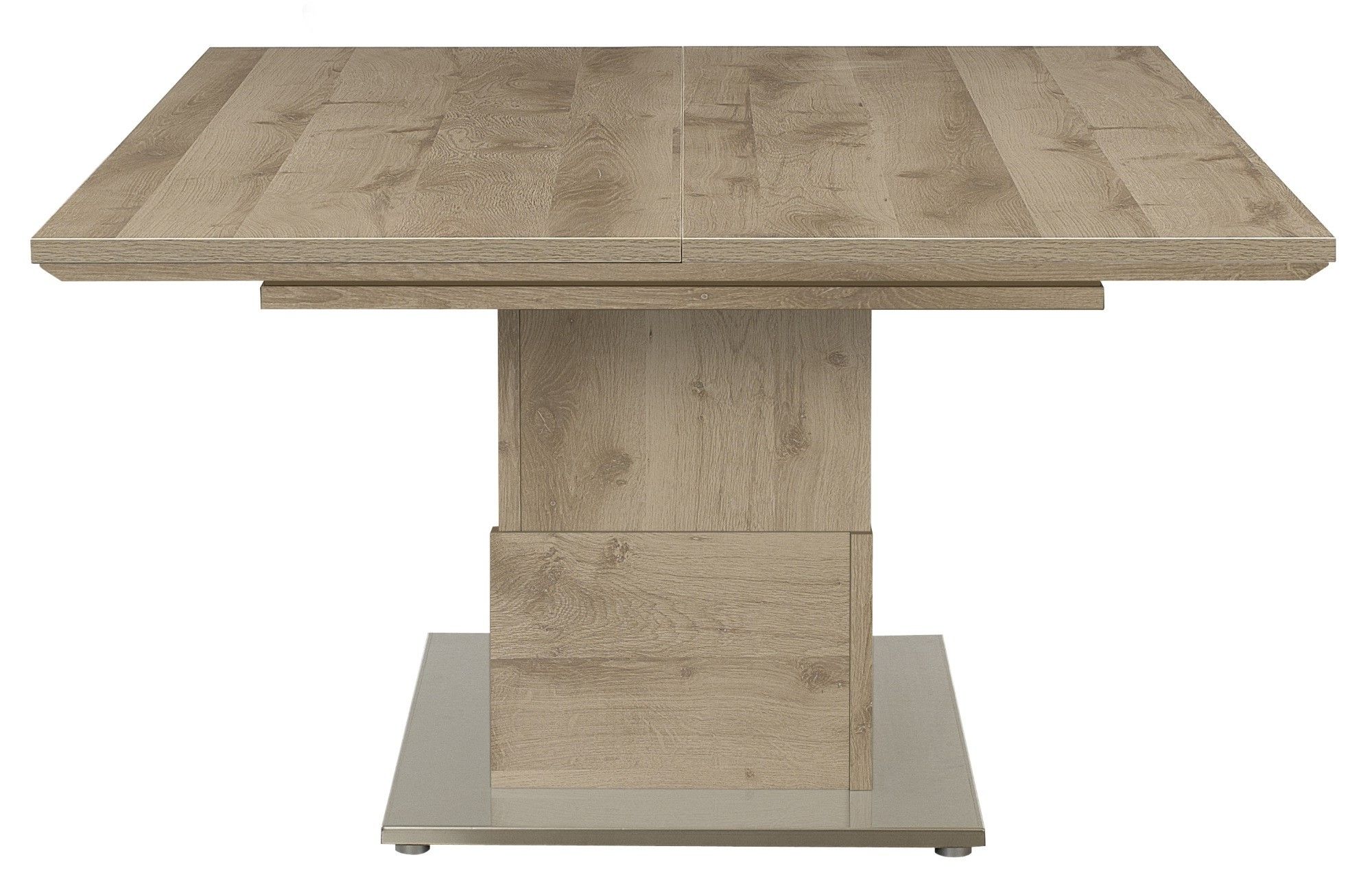 Recent Square Extending Dining Tables For Setis Sierra Oak Square Extending Dining Table (Photo 2 of 25)