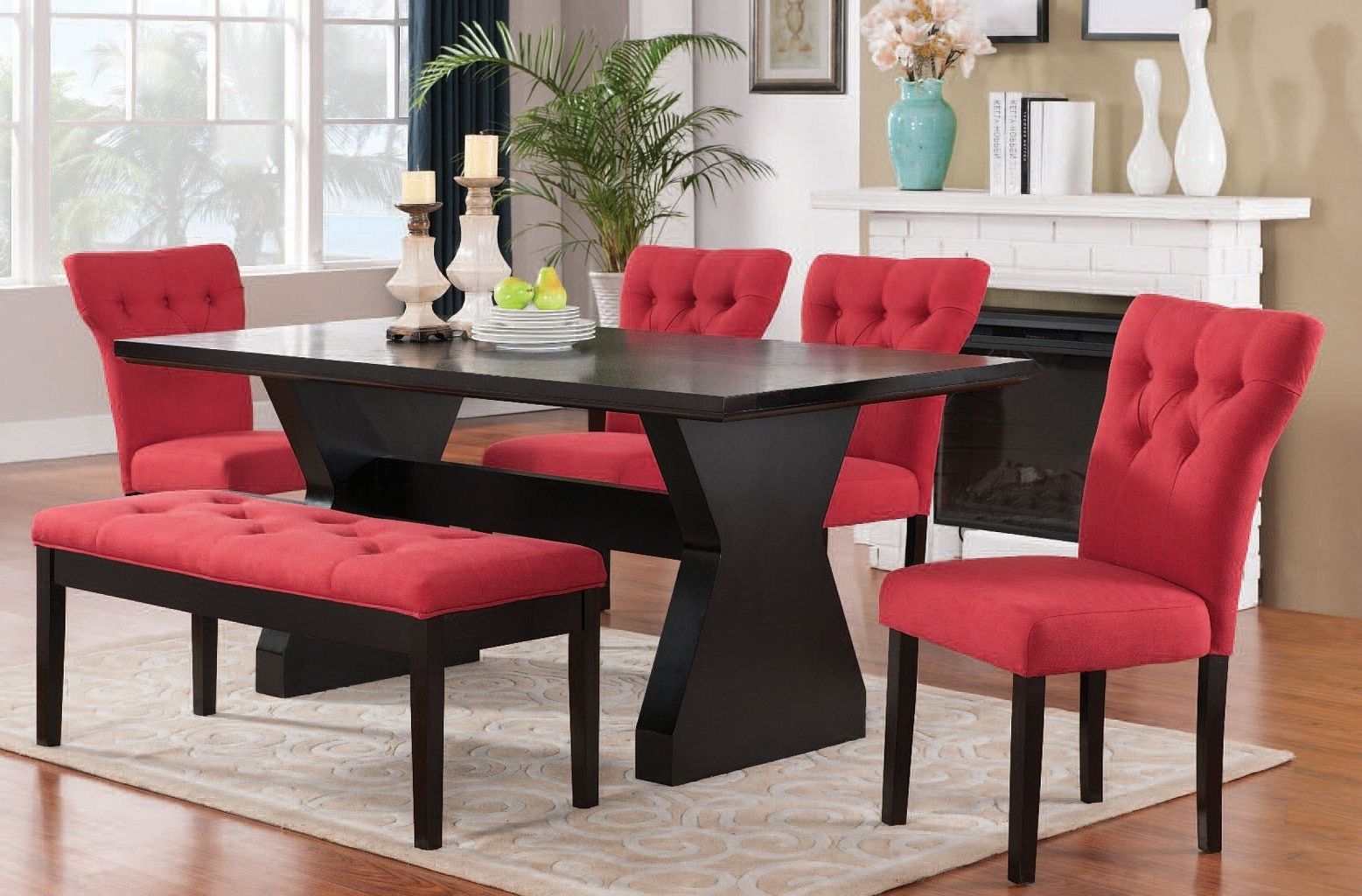 Red Dining Chairs For Your Dining Rooms – Home Decor Ideas In Most Recently Released Red Dining Tables And Chairs (View 2 of 25)