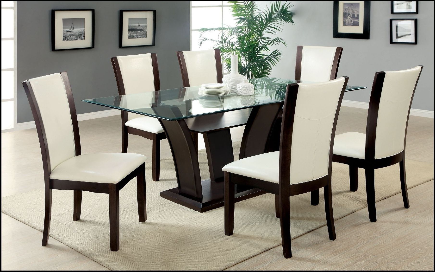 Round 6 Seater Dining Tables In Most Up To Date Dining Table Set 6 Seater Round And Chairs Six Kitchen 4 Stunning (Photo 9 of 25)