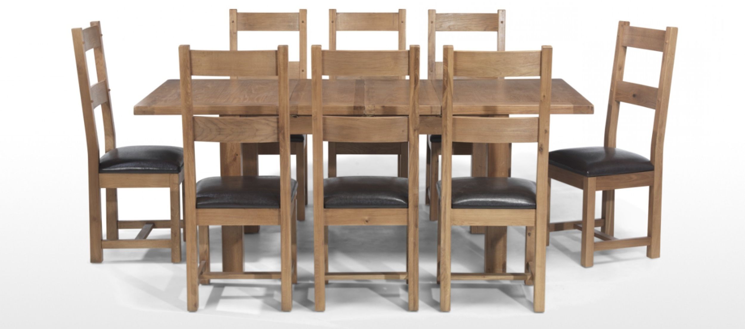 Featured Photo of The 25 Best Collection of Oak Extending Dining Tables and 8 Chairs