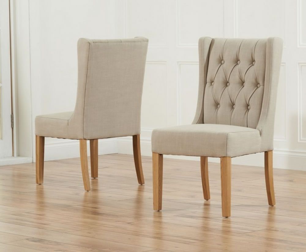 Featured Photo of 2024 Popular Oak Fabric Dining Chairs