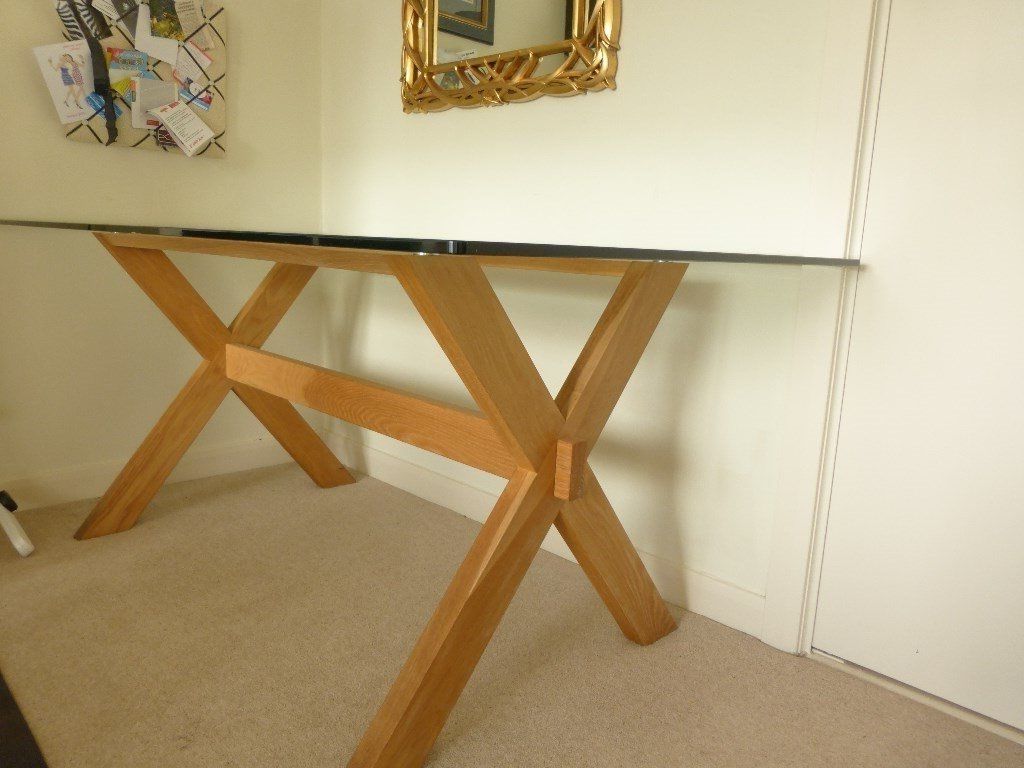 Six Seater Glass & Oak Dining Table – John Lewis Gene Rectangular 6 Inside Most Recent Glass Oak Dining Tables (View 15 of 25)