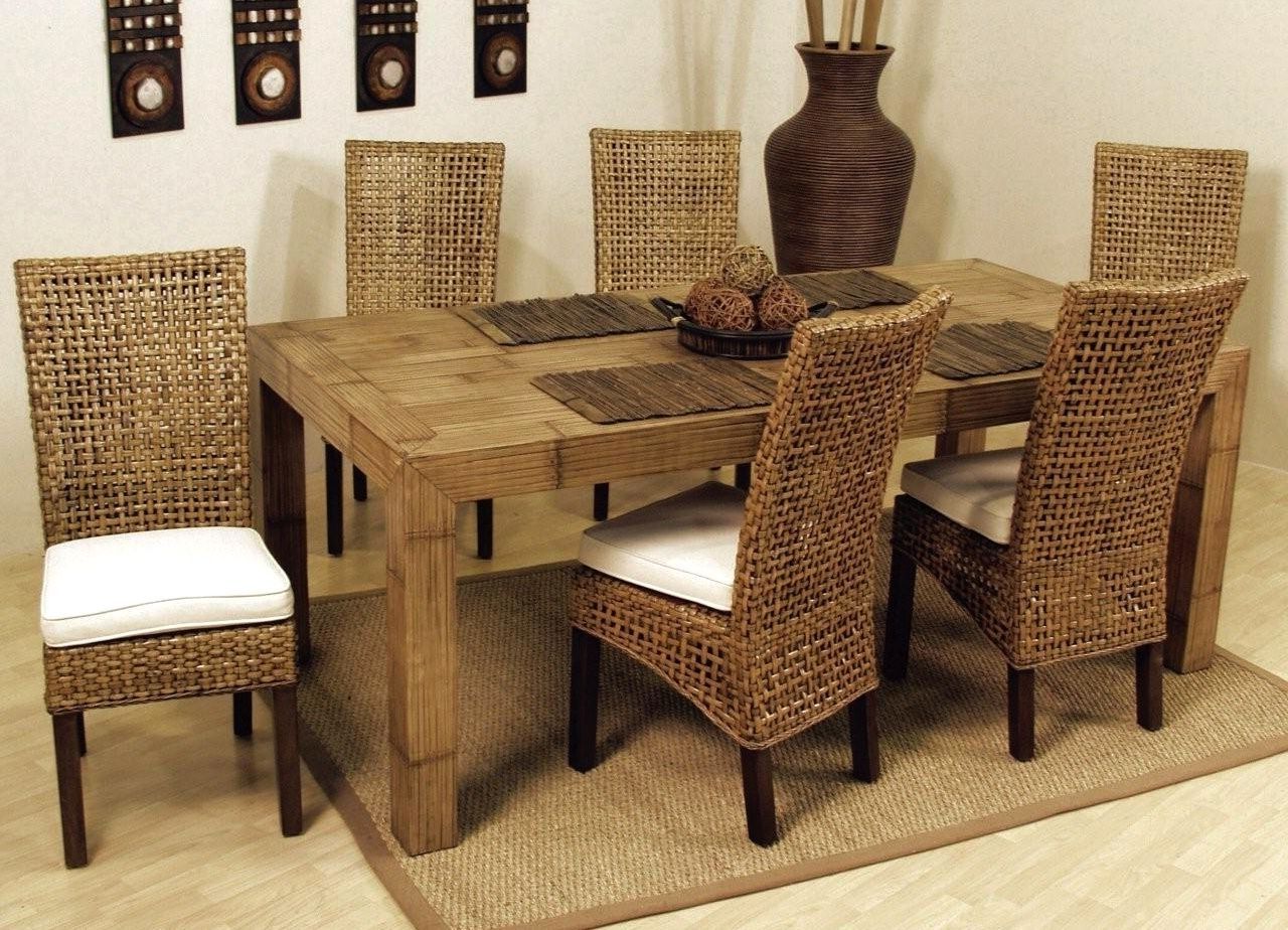 Featured Photo of 25 Photos Rattan Dining Tables and Chairs