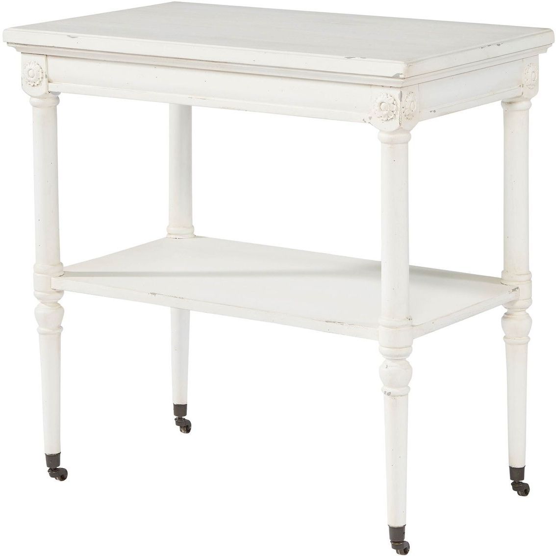 The Magnolia Home Side Table Has A French Inspired Design That Within Newest Magnolia Home Taper Turned Jo's White Gathering Tables (View 19 of 25)