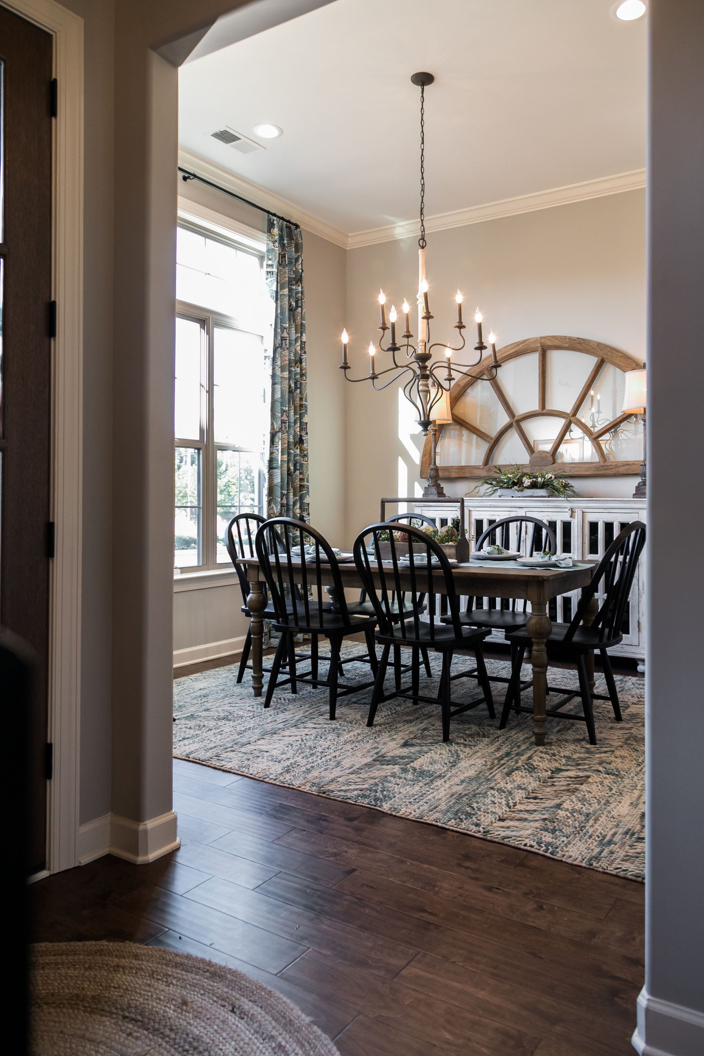 Trendy Regency Homebuilders : Dining Room, Farmhouse Style, Rustic, Shiplap Pertaining To Magnolia Home White Keeping 96 Inch Dining Tables (View 14 of 25)