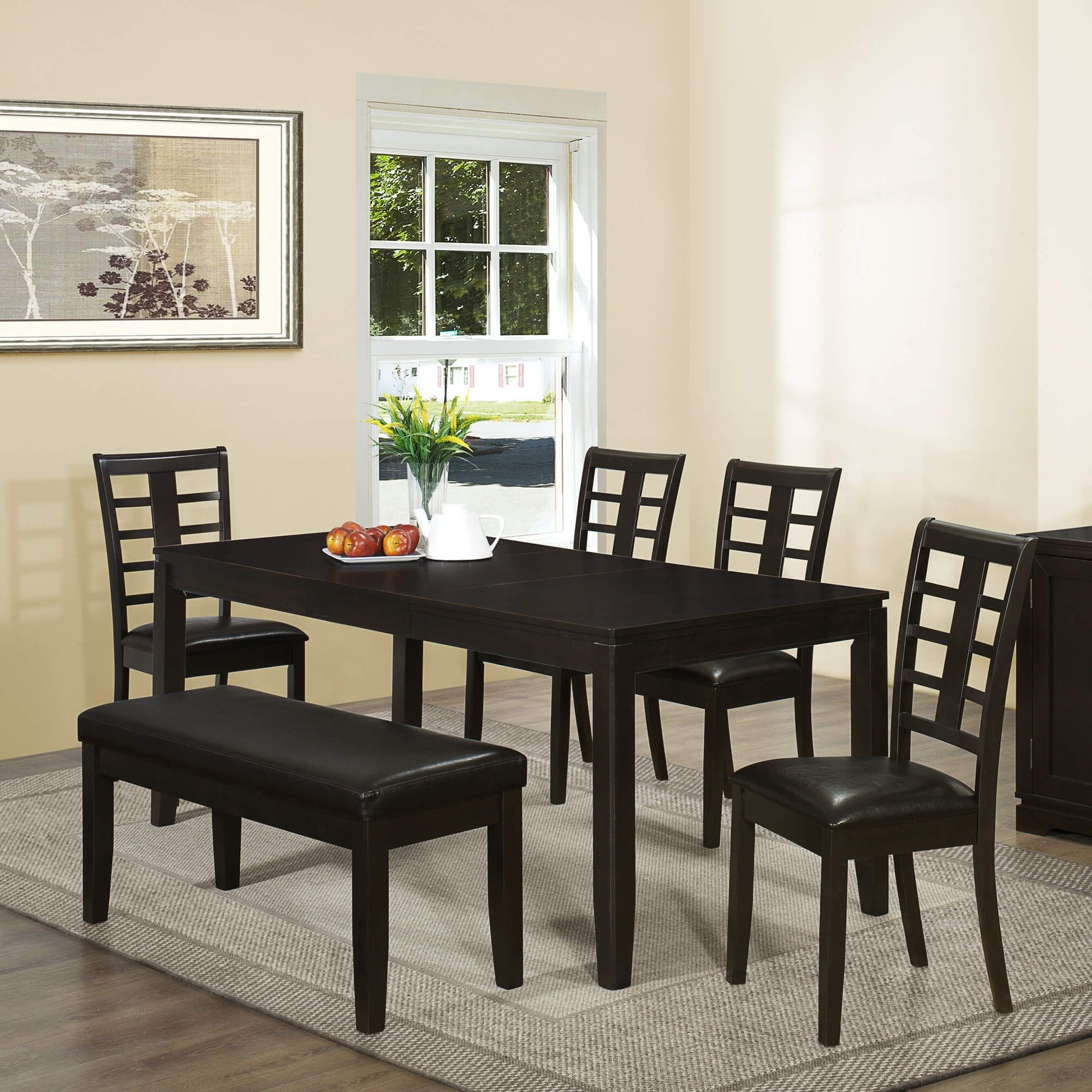 Two Person Dining Table Sets Within Latest 26 Dining Room Sets (big And Small) With Bench Seating (2018) (View 10 of 25)