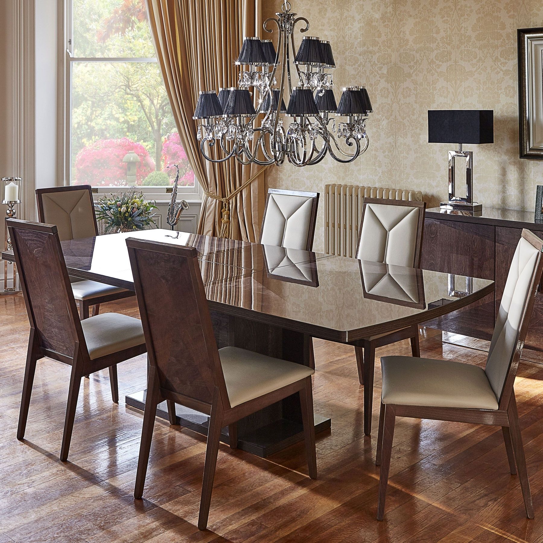 Vogue High Gloss Extending Dining Table & 6 Chairs Within Most Recently Released Vogue Dining Tables (Photo 1 of 25)