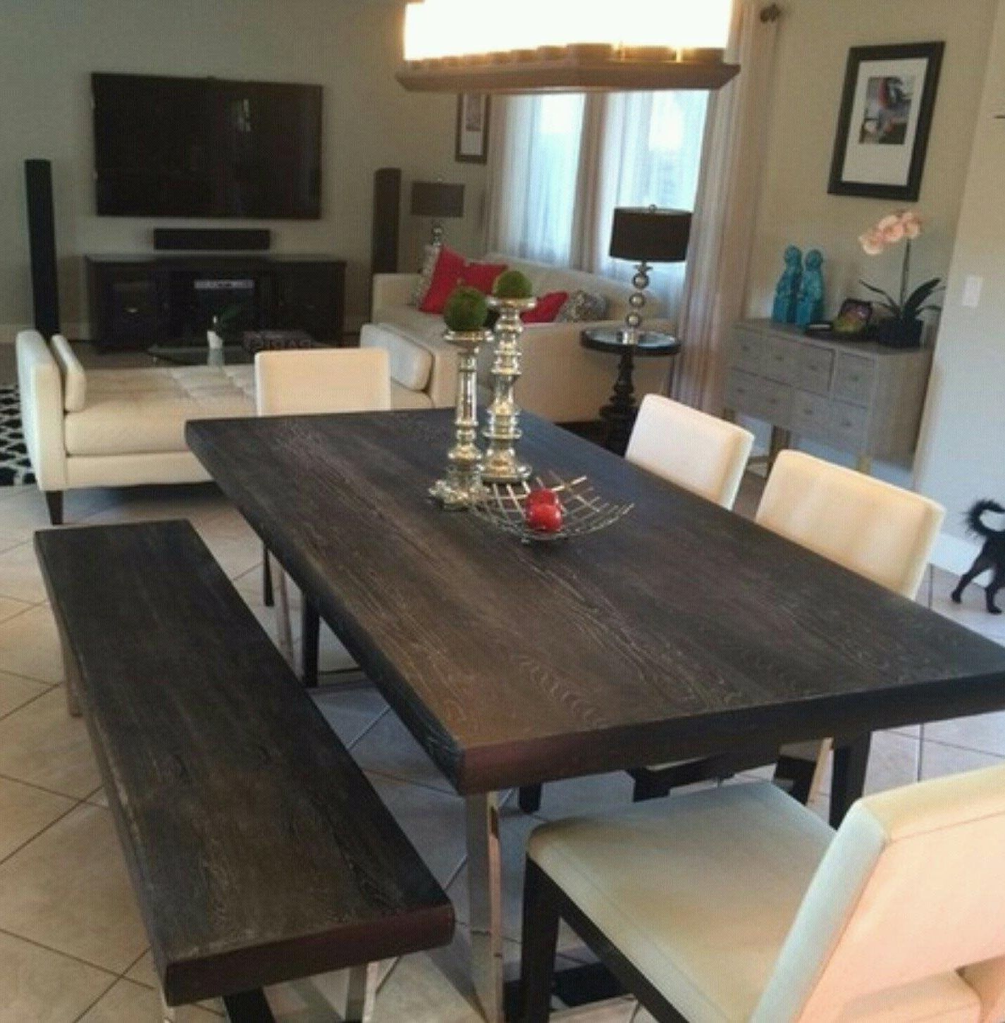Well Known Bateau Grey Dining Tableliving Spaces: For Sale In Tempe Intended For Grey Dining Tables (View 7 of 25)