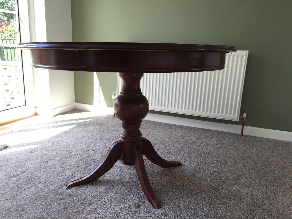 Well Known Circular Dining Tables For 4 Pertaining To Circular Dining Table With 4 Chairs ** Great Condition** Fold Out (View 8 of 25)