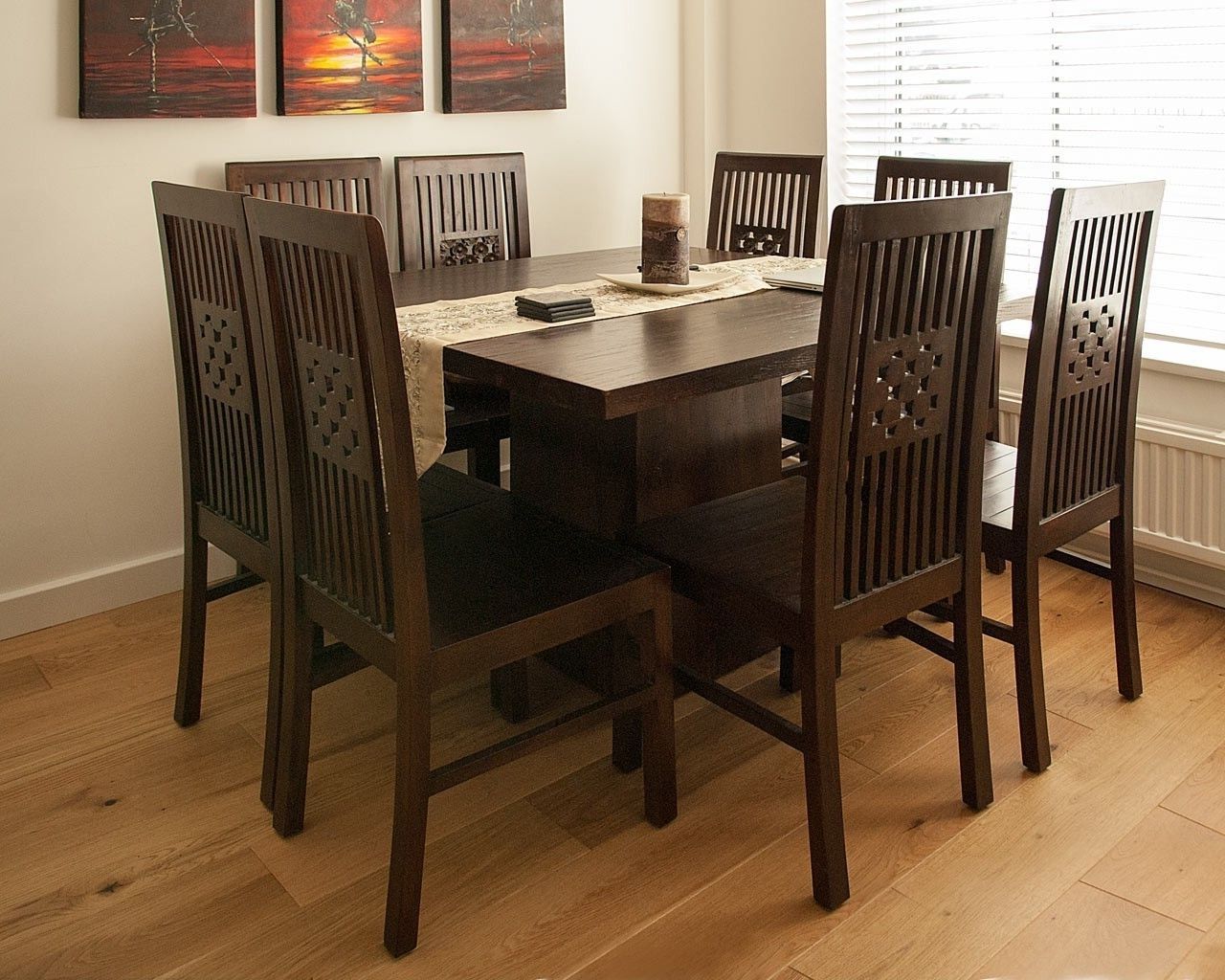 Featured Photo of 2024 Popular Dark Wood Square Dining Tables