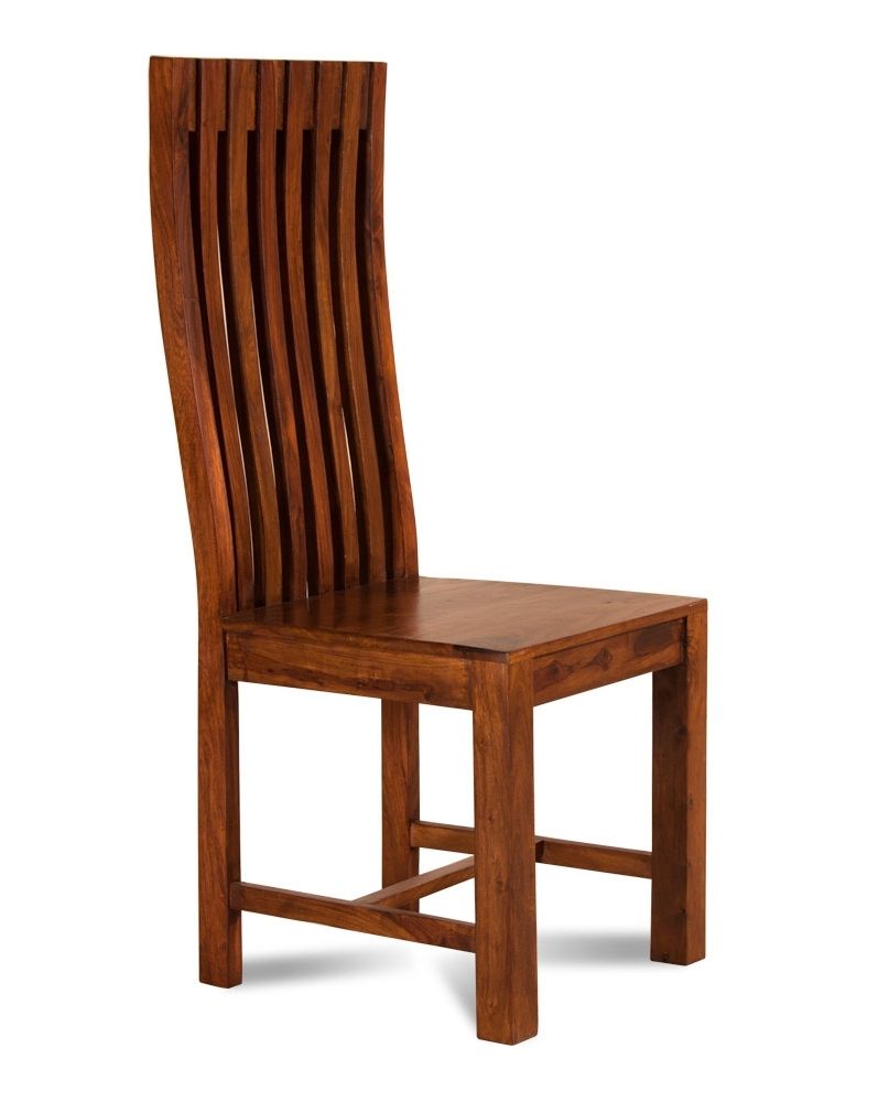 Well Known Sheesham Wood Dining Chairs Throughout Dakota Sheesham Wood Modern Dining Chair For Table Solid Indian (View 1 of 25)