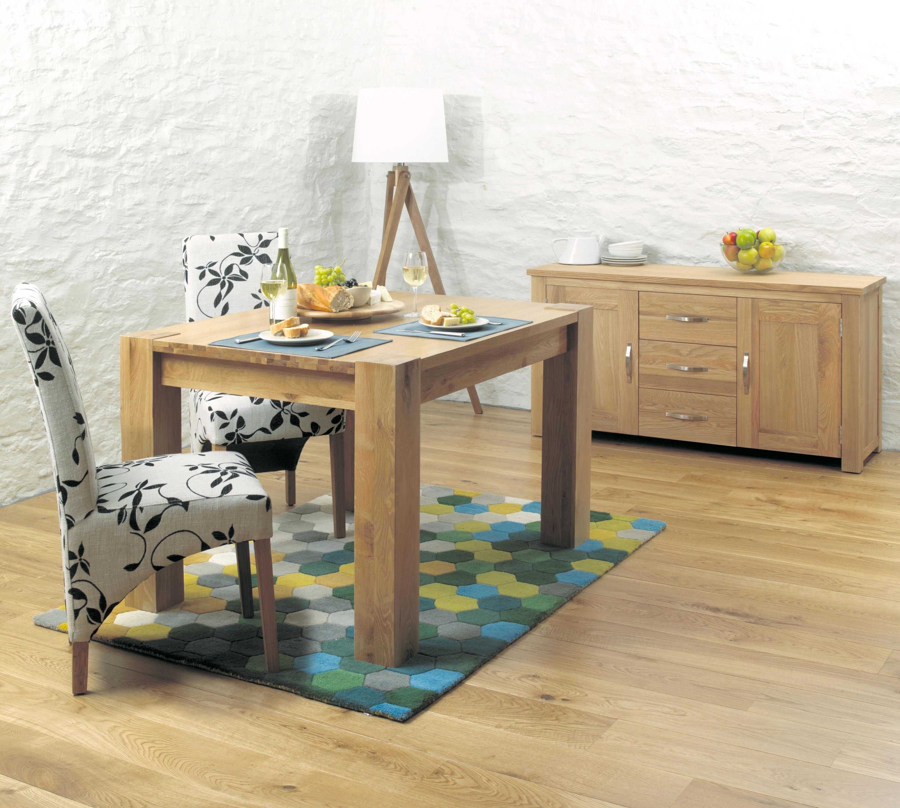 Well Liked Aston Oak Dining Table (4 Seater) Inside Light Oak Dining Tables And 6 Chairs (View 25 of 25)