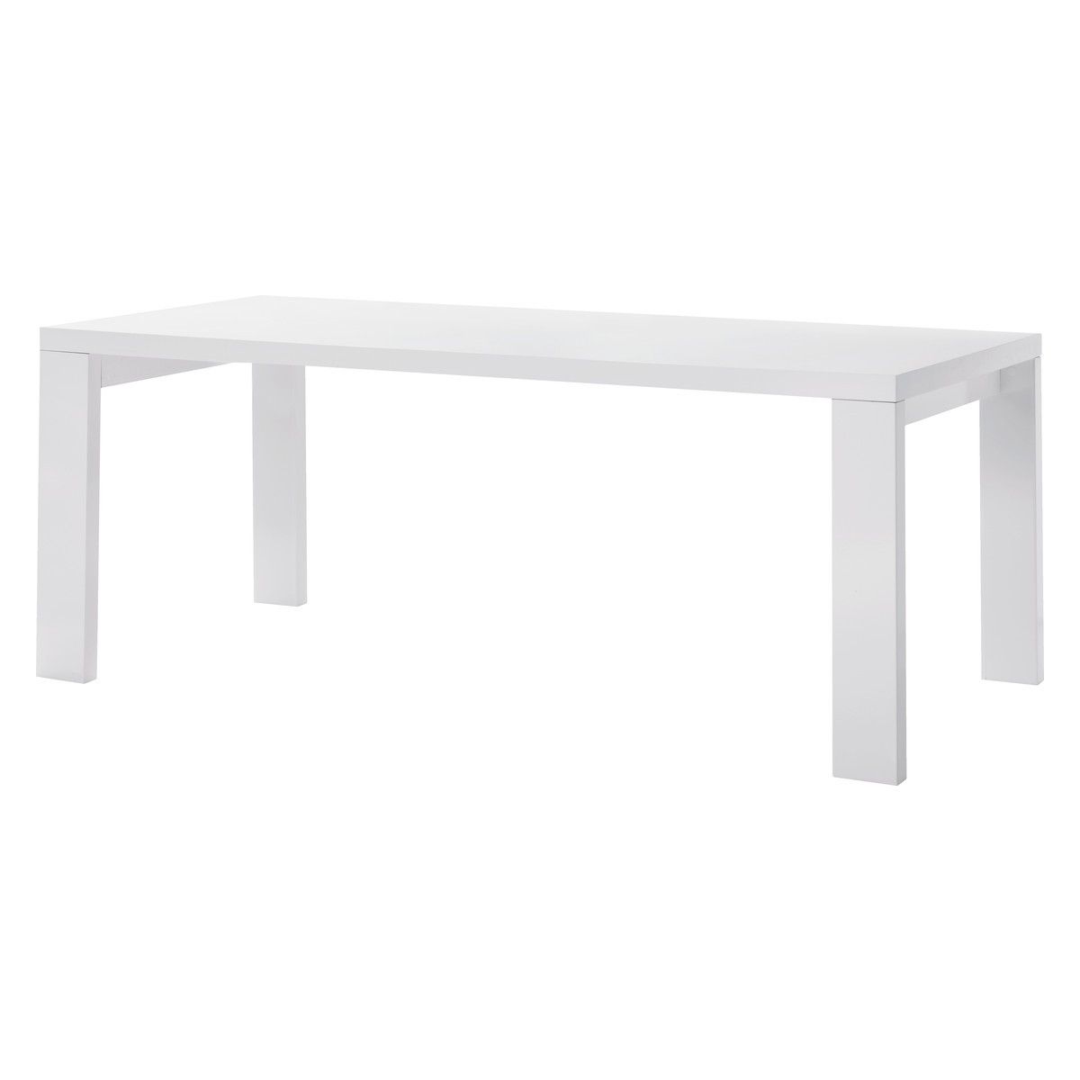 White Dining Tables 8 Seater Pertaining To 2018 Asper 8 Seater White High Gloss Dining Table (View 5 of 25)