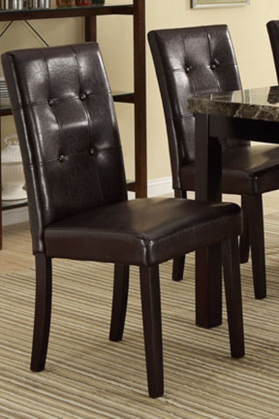 Widely Used Brown Leather Dining Chairs In Brown Wood Dining Chair – Steal A Sofa Furniture Outlet Los Angeles Ca (View 20 of 25)