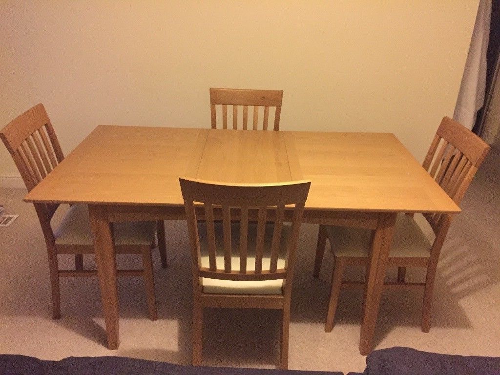 Widely Used John Lewis Alba Oak 4 6 Seater Extendable Dining Table And 4 Alba For 4 Seater Extendable Dining Tables (View 11 of 25)