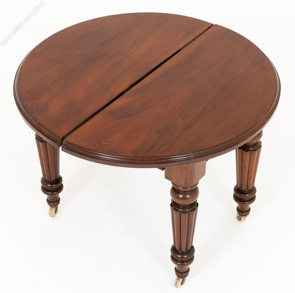 William Iv Mahogany Circular Extending Dining Table – Antiques Atlas Throughout Recent Circular Dining Tables For 4 (Photo 22 of 25)