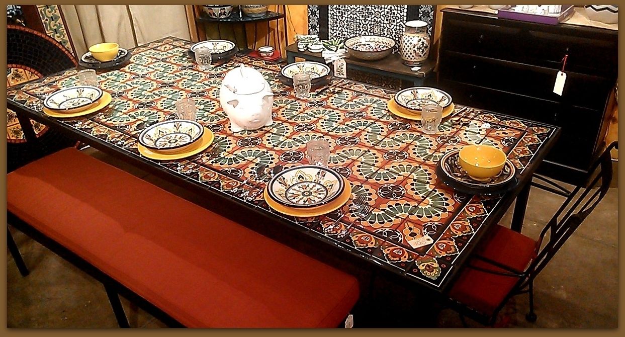 Featured Photo of The 25 Best Collection of Mosaic Dining Tables for Sale
