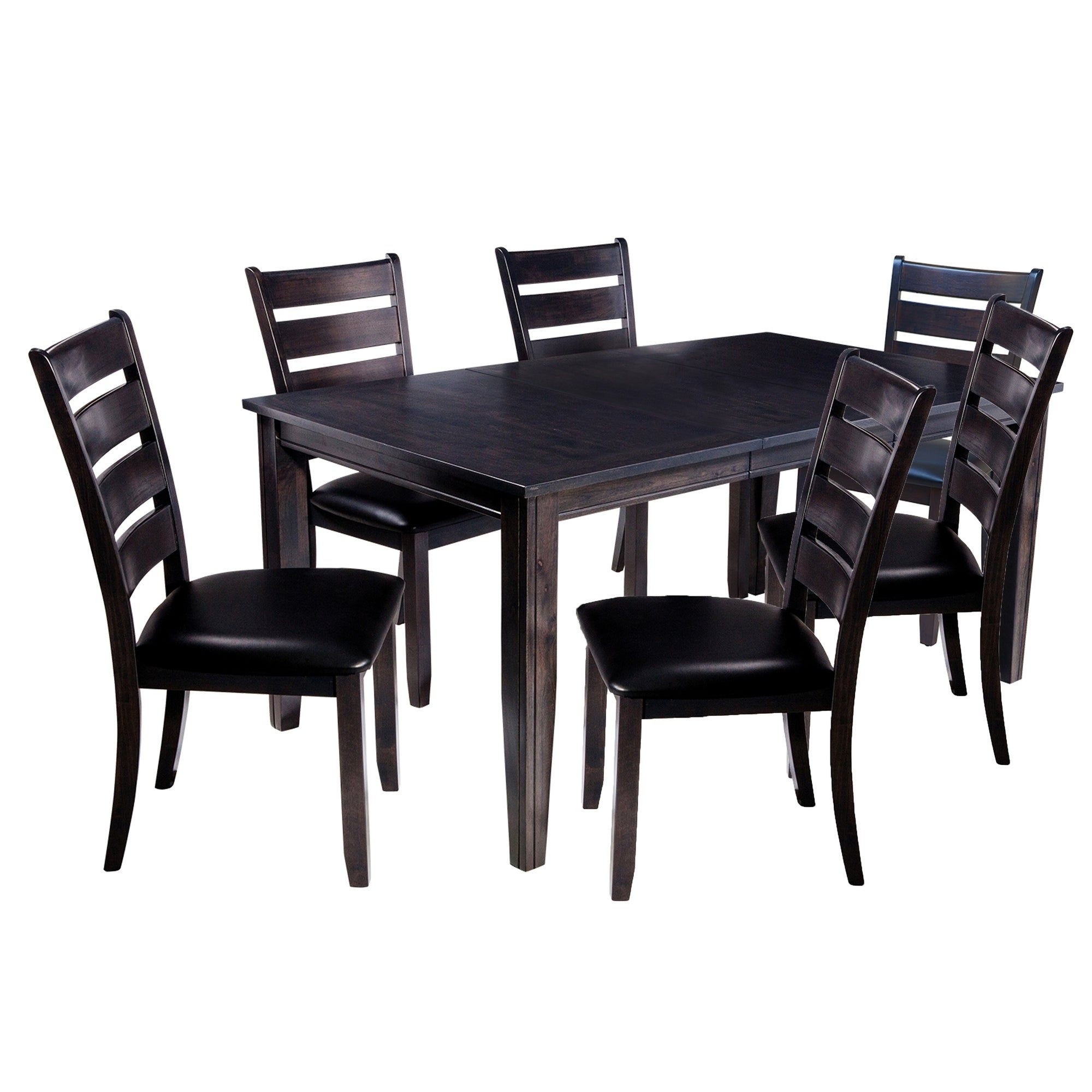 Adan 5 Piece Solid Wood Dining Sets (set Of 5) Intended For 2019 Shop 7 Piece Solid Wood Dining Set "aden", Modern Kitchen Table Set (Photo 11 of 25)