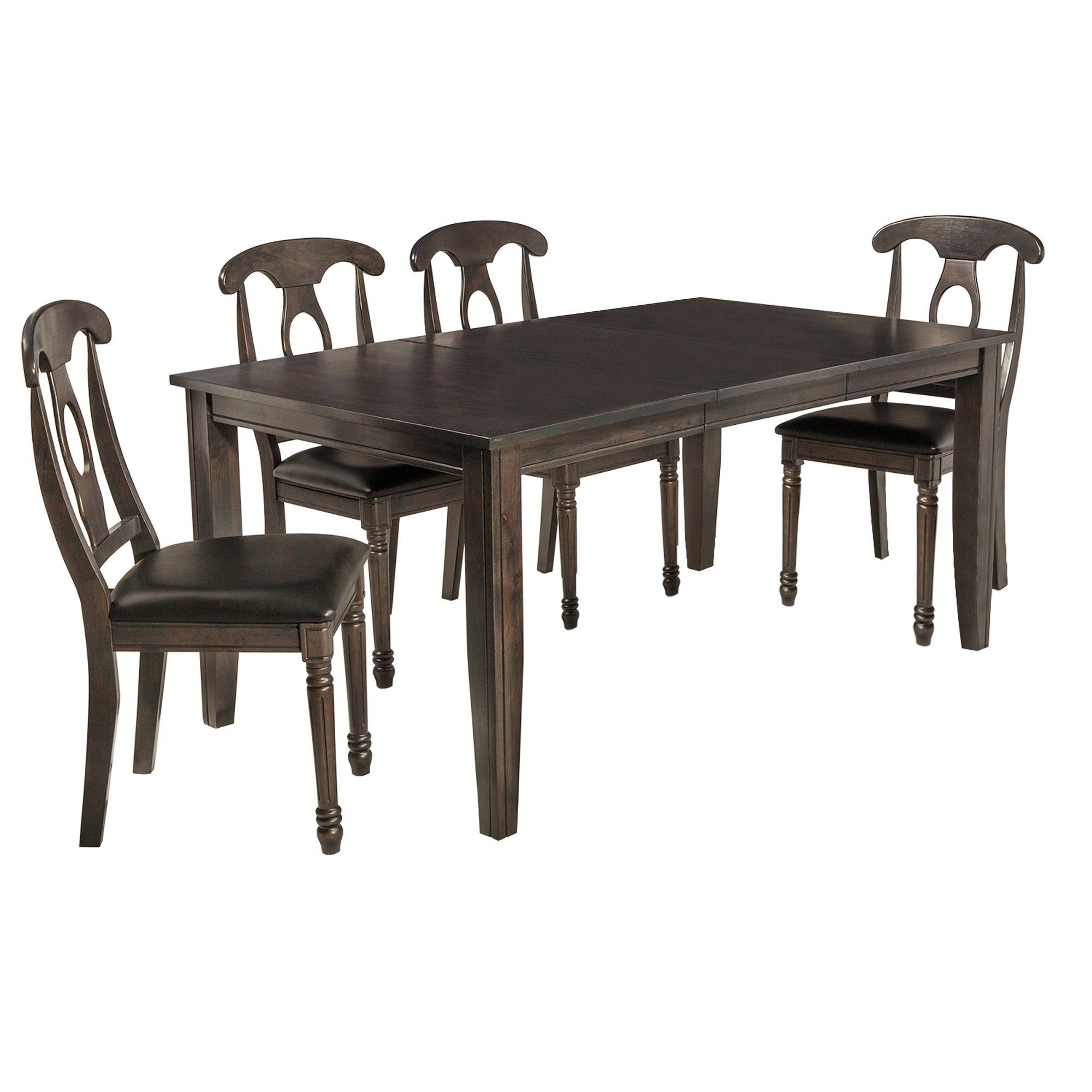 Best And Newest Shop 5 Piece Solid Wood Dining Set "aden", Modern Kitchen Table Set Pertaining To Adan 5 Piece Solid Wood Dining Sets (set Of 5) (View 6 of 25)