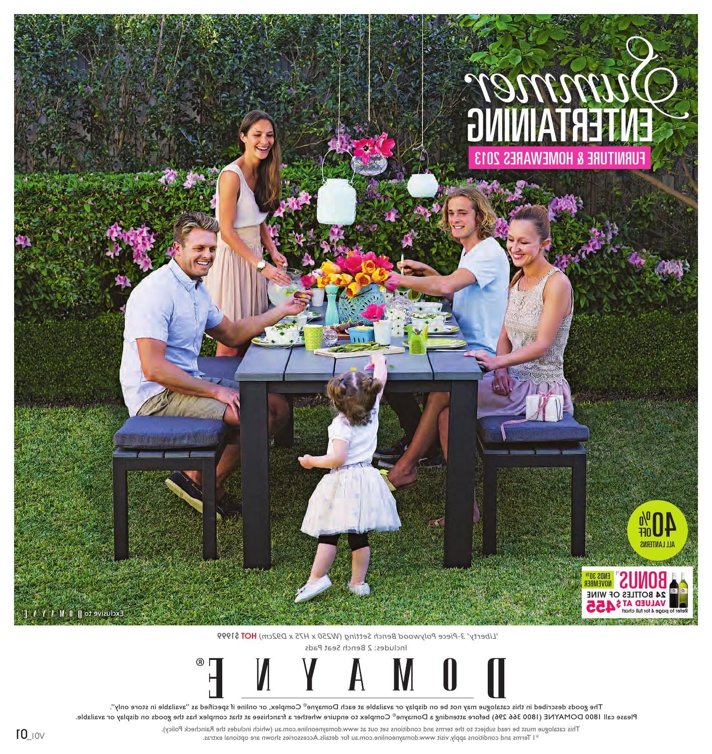 Current Wallflower 3 Piece Dining Sets Intended For Summer Entertaining Cataloguedomayne – Issuu (Photo 10 of 25)