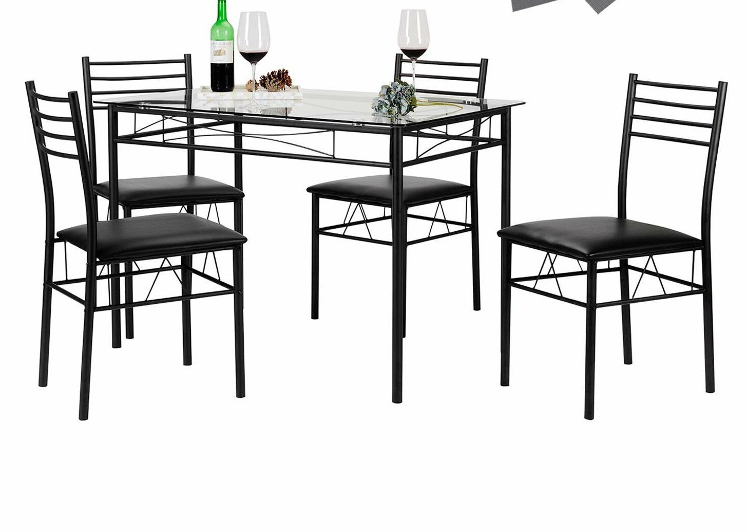 Ebern Designs Lightle 5 Piece Breakfast Nook Dining Set & Reviews Inside Trendy Lightle 5 Piece Breakfast Nook Dining Sets (Photo 1 of 25)