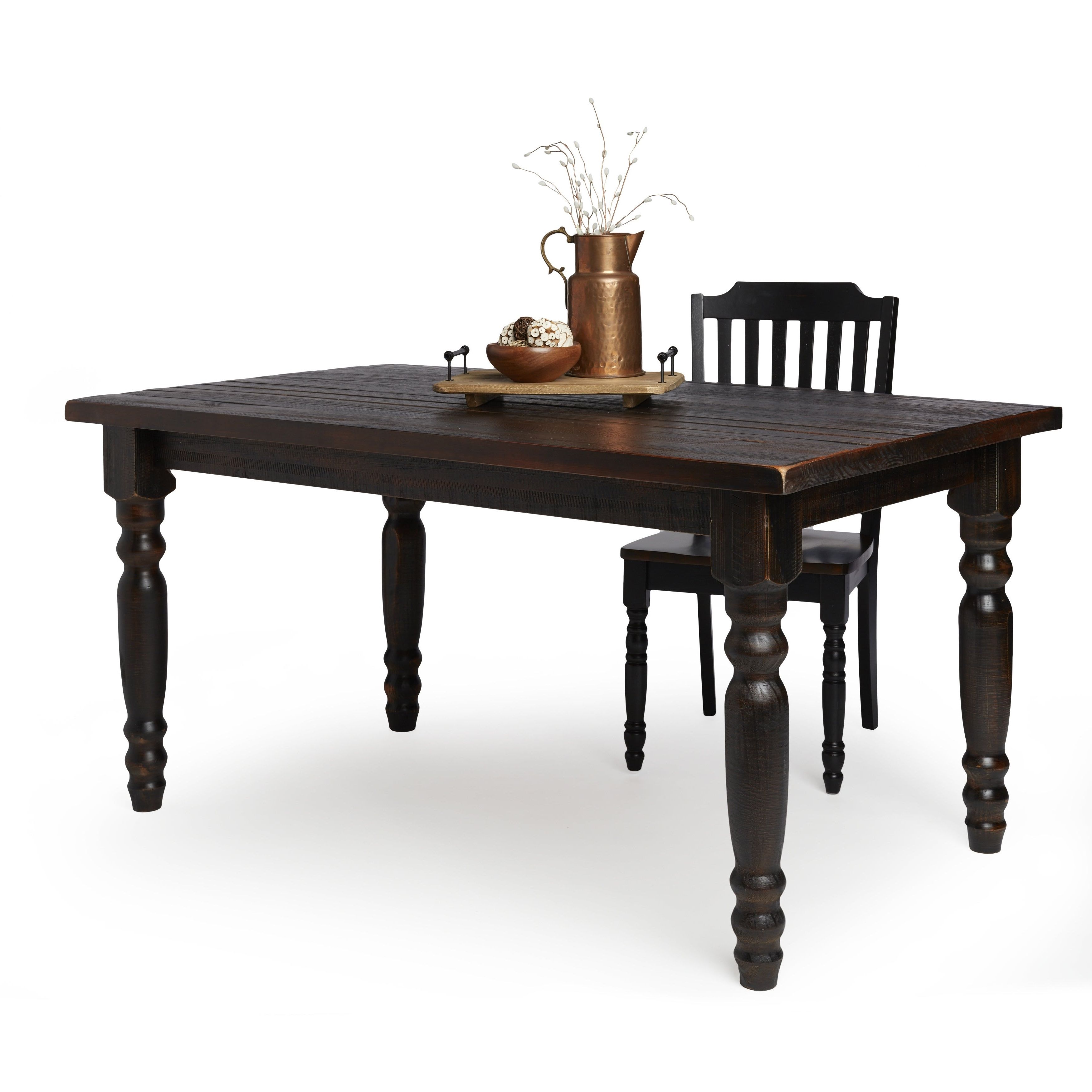 Evellen 5 Piece Solid Wood Dining Sets (set Of 5) Regarding Well Known Shop Grain Wood Furniture Valerie 63 Inch Solid Wood Dining Table (View 6 of 25)