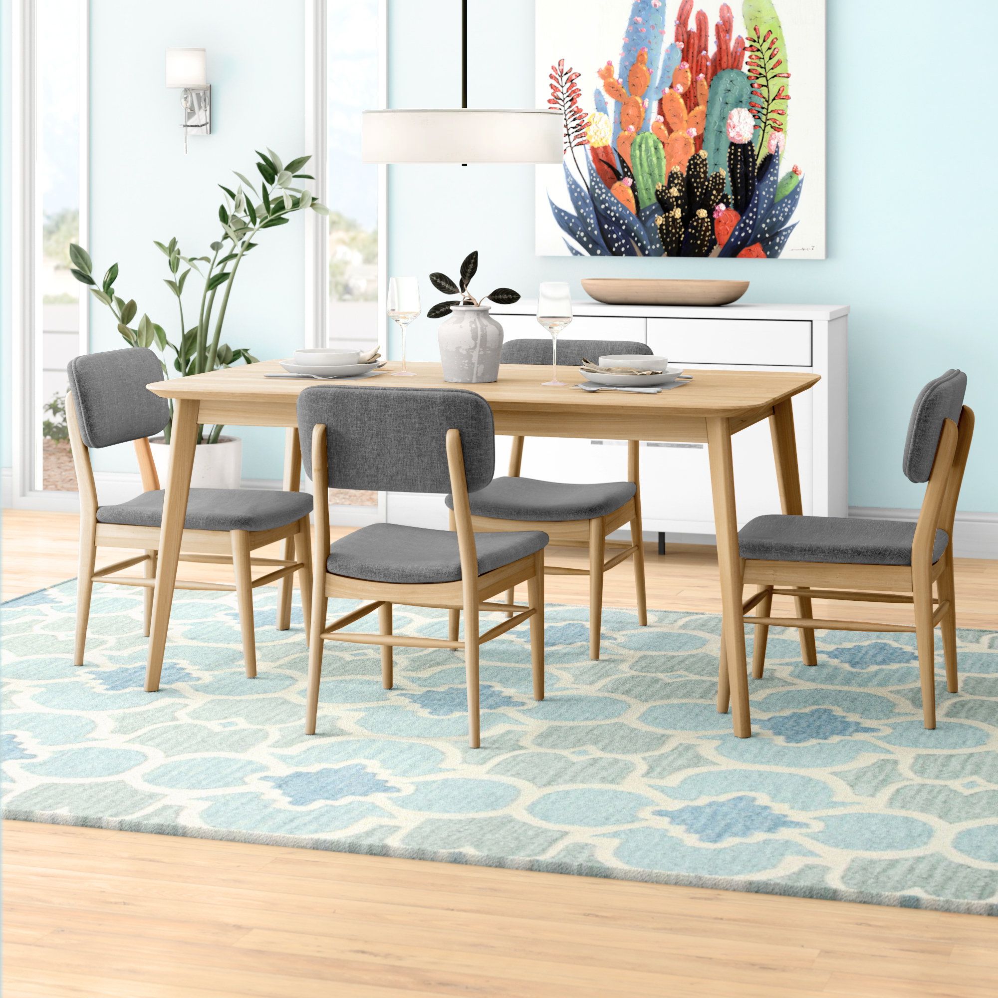 Fashionable Telauges 5 Piece Dining Sets For Corrigan Studio Drumadried 5 Piece Dining Set & Reviews (Photo 13 of 25)