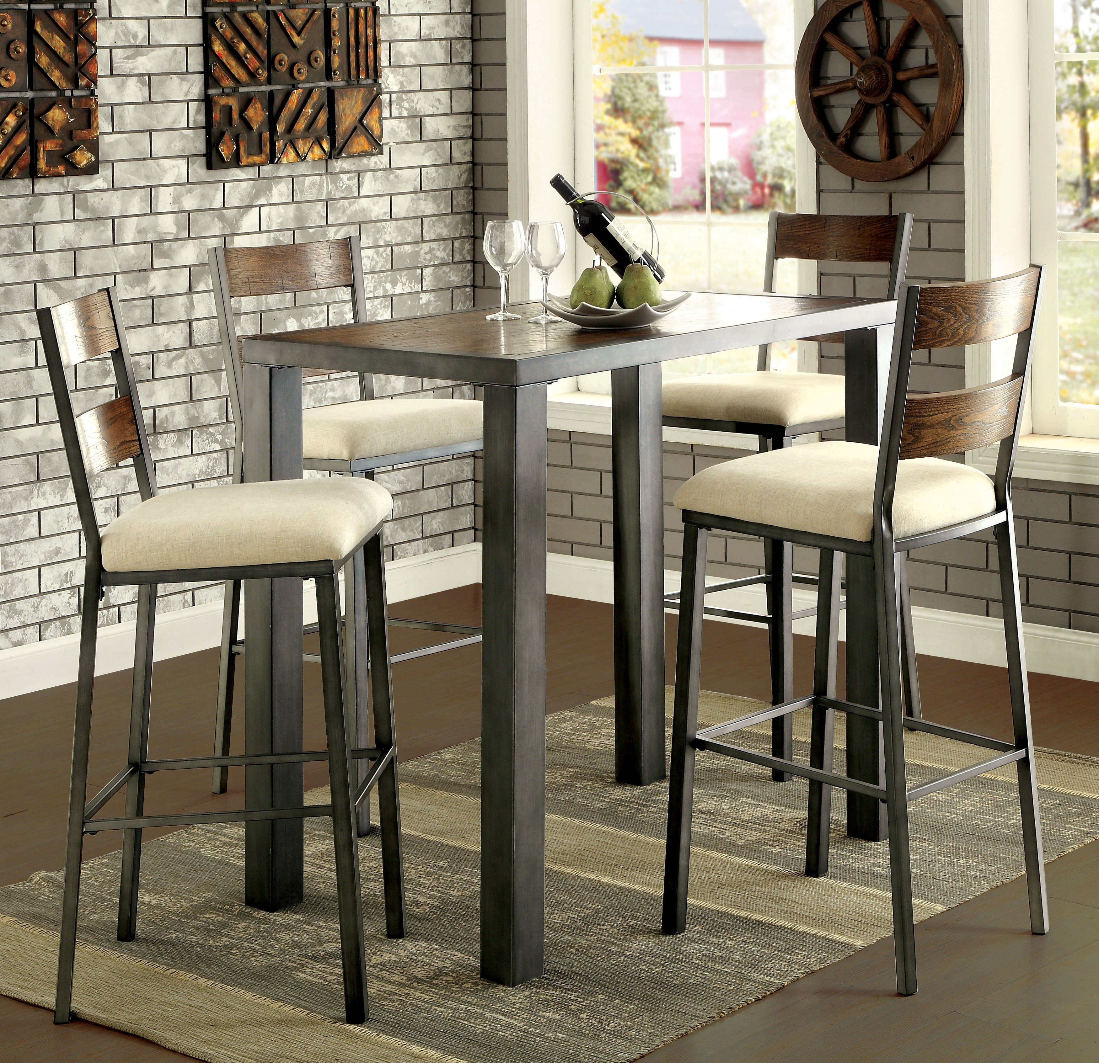 Favorite Calla 5 Piece Dining Sets In Red Barrel Studio Thurman 5 Piece Pub Table Set & Reviews (View 8 of 25)