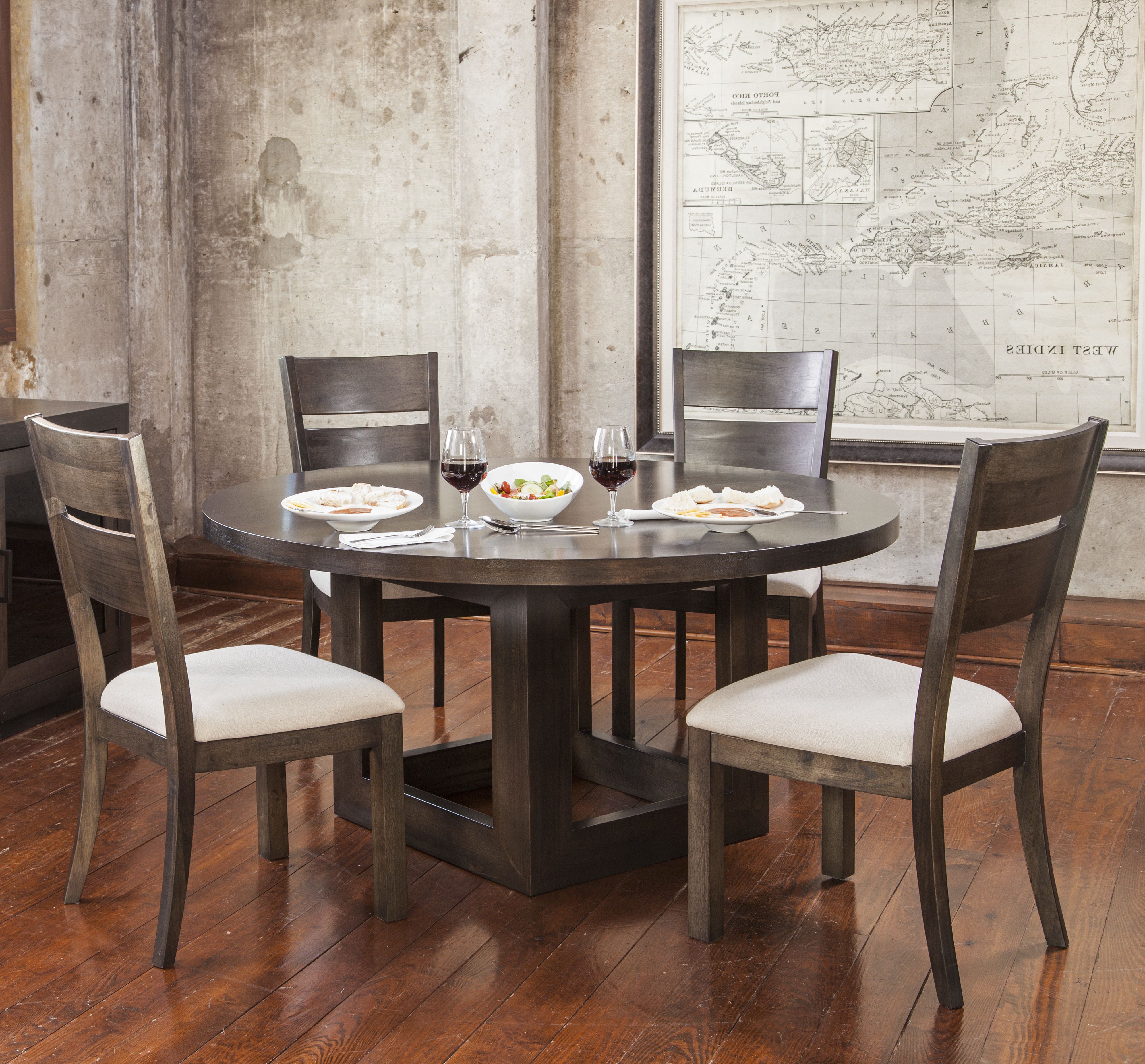 Goodman 5 Piece Solid Wood Dining Sets (set Of 5) Intended For Best And Newest Gracie Oaks Hazelton 5 Piece Solid Wood Dining Set (Photo 22 of 25)