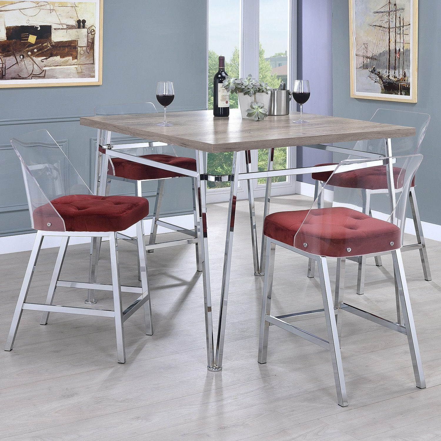 Featured Photo of 25 The Best Presson 3 Piece Counter Height Dining Sets