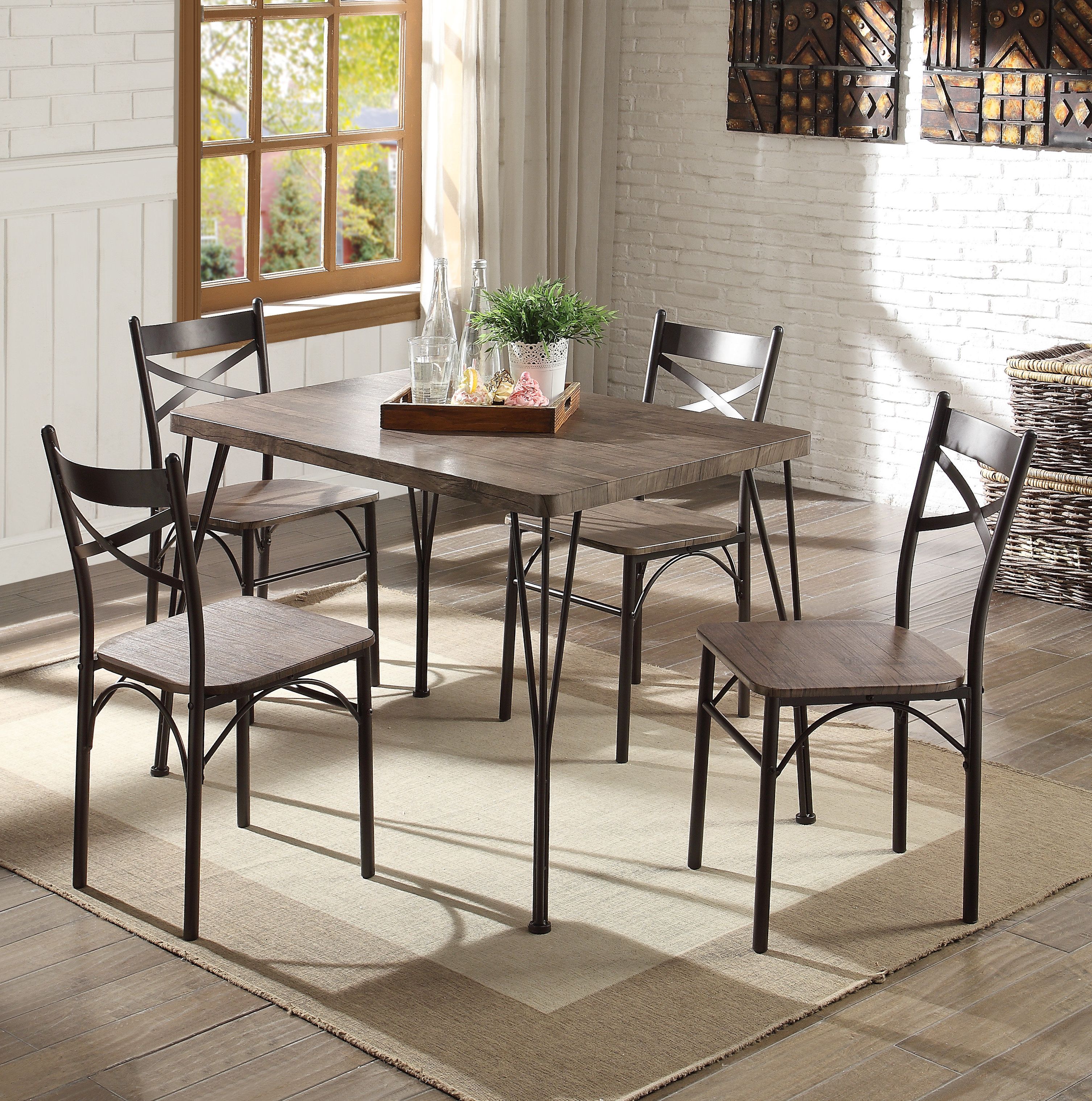 Middleport 5 Piece Dining Sets Inside Most Current Andover Mills Middleport 5 Piece Dining Set & Reviews (View 1 of 25)