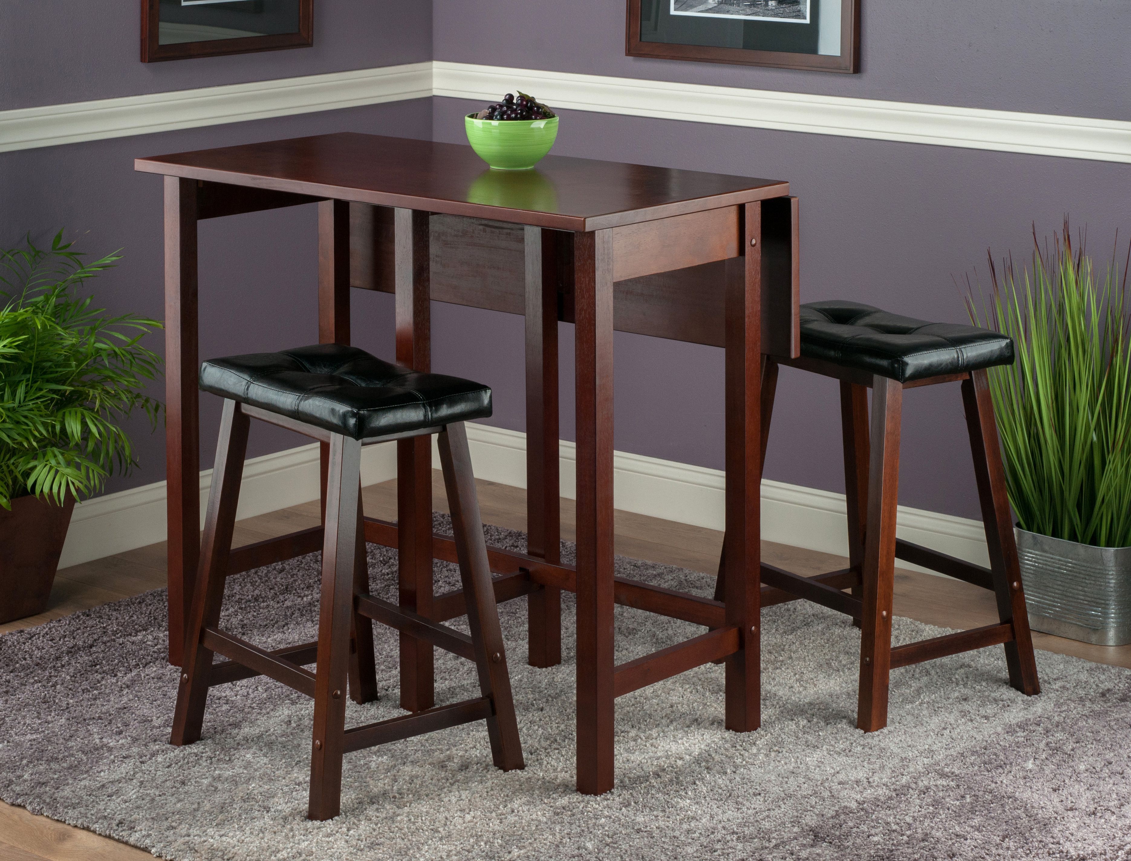 Featured Photo of 25 Collection of Bettencourt 3 Piece Counter Height Solid Wood Dining Sets