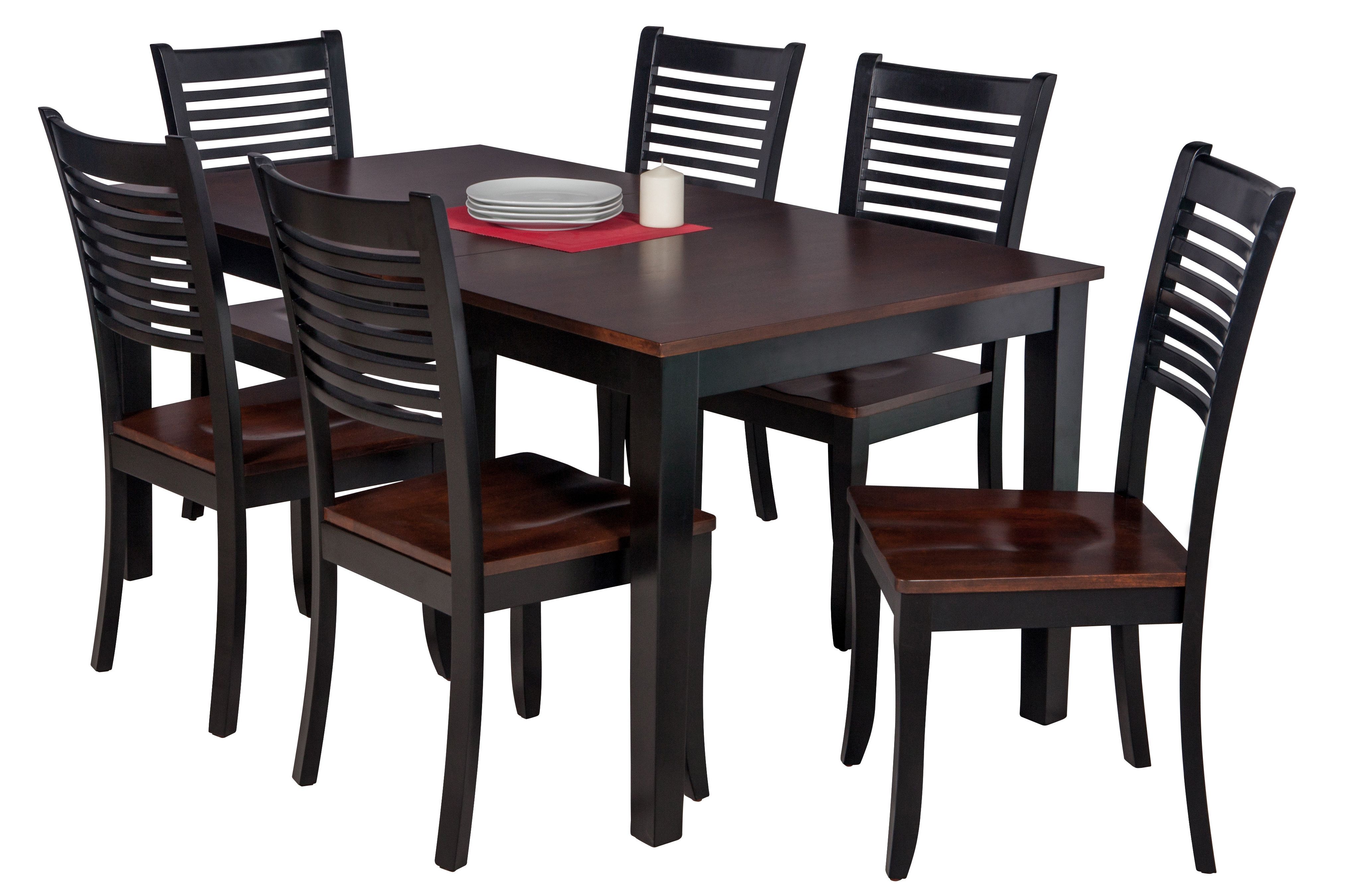 Preferred Loon Peak Downieville Lawson Dumont 7 Piece Solid Wood Dining Set Pertaining To Hanska Wooden 5 Piece Counter Height Dining Table Sets (set Of 5) (Photo 16 of 25)