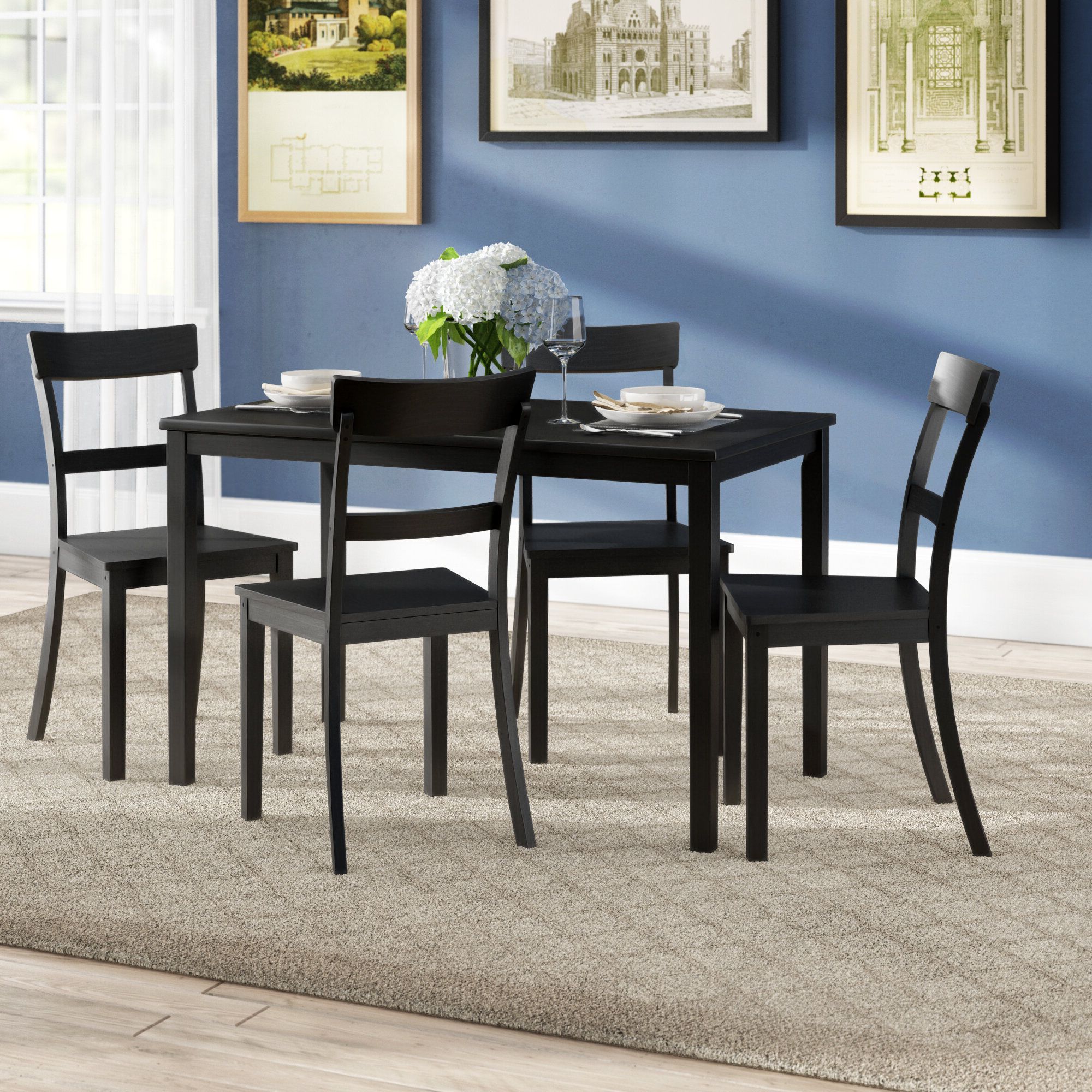 Recent Miskell 5 Piece Dining Sets Within Winston Porter Beacher 5 Piece Dining Set (Photo 1 of 25)