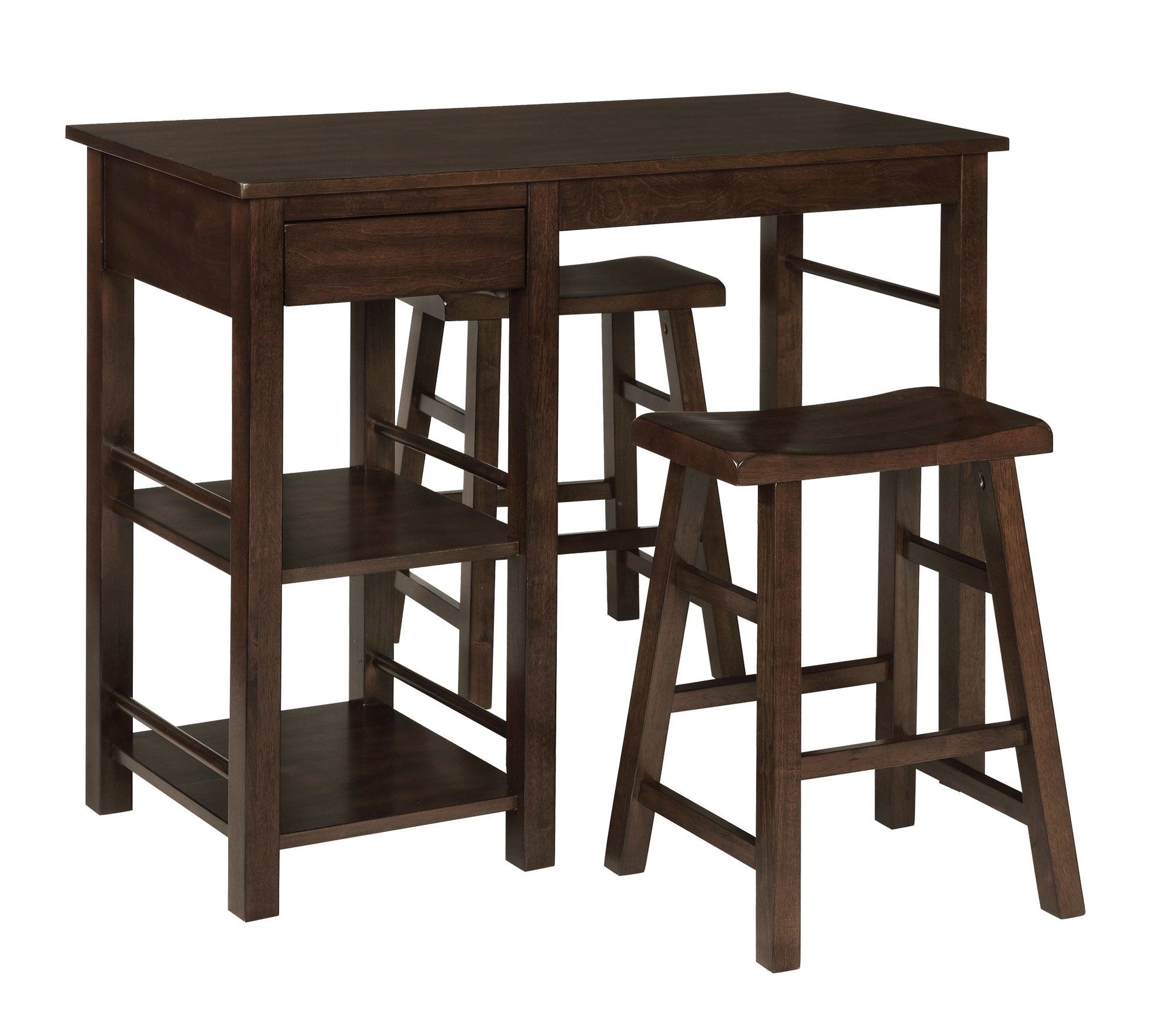 Red Barrel Studio Jameel Counter Height Breakfast 3 Piece Pub Table For Most Popular Bettencourt 3 Piece Counter Height Dining Sets (View 20 of 25)