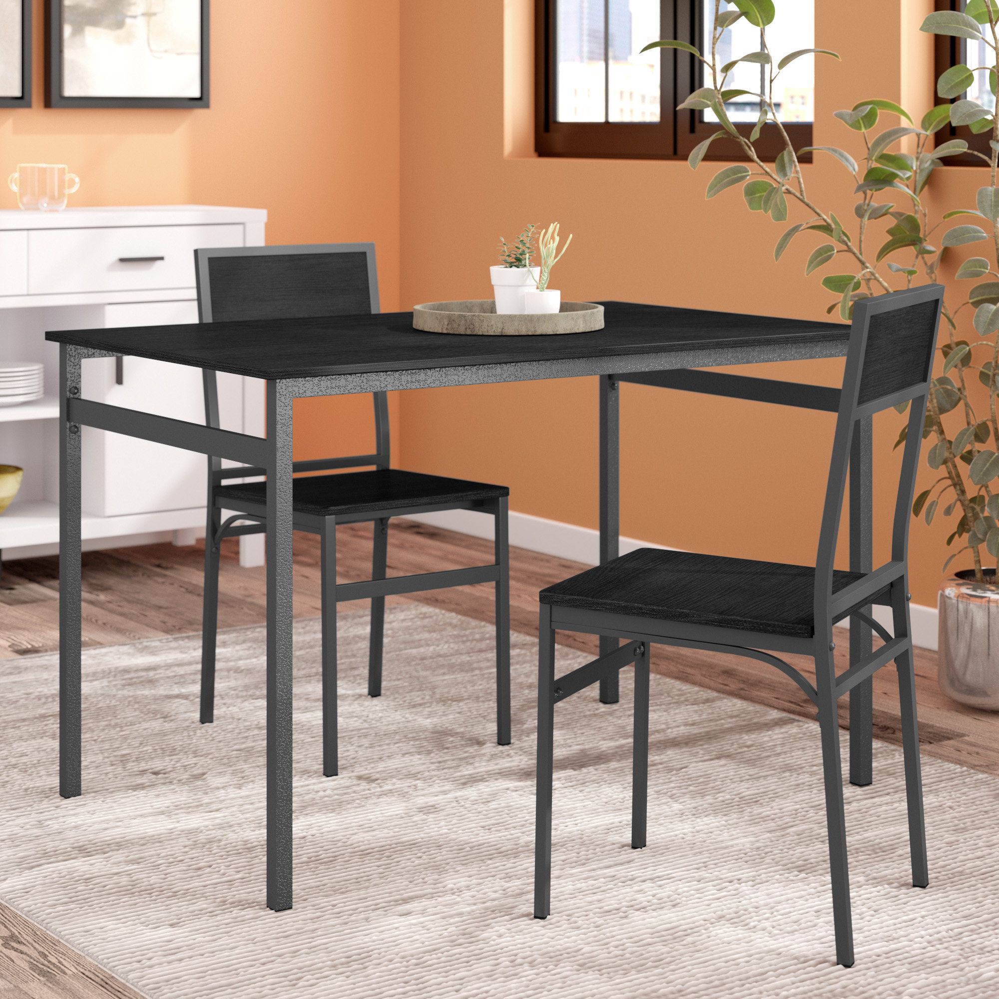 Springfield 3 Piece Dining Sets Throughout Famous Latitude Run Springfield 3 Piece Dining Set & Reviews (Photo 1 of 25)