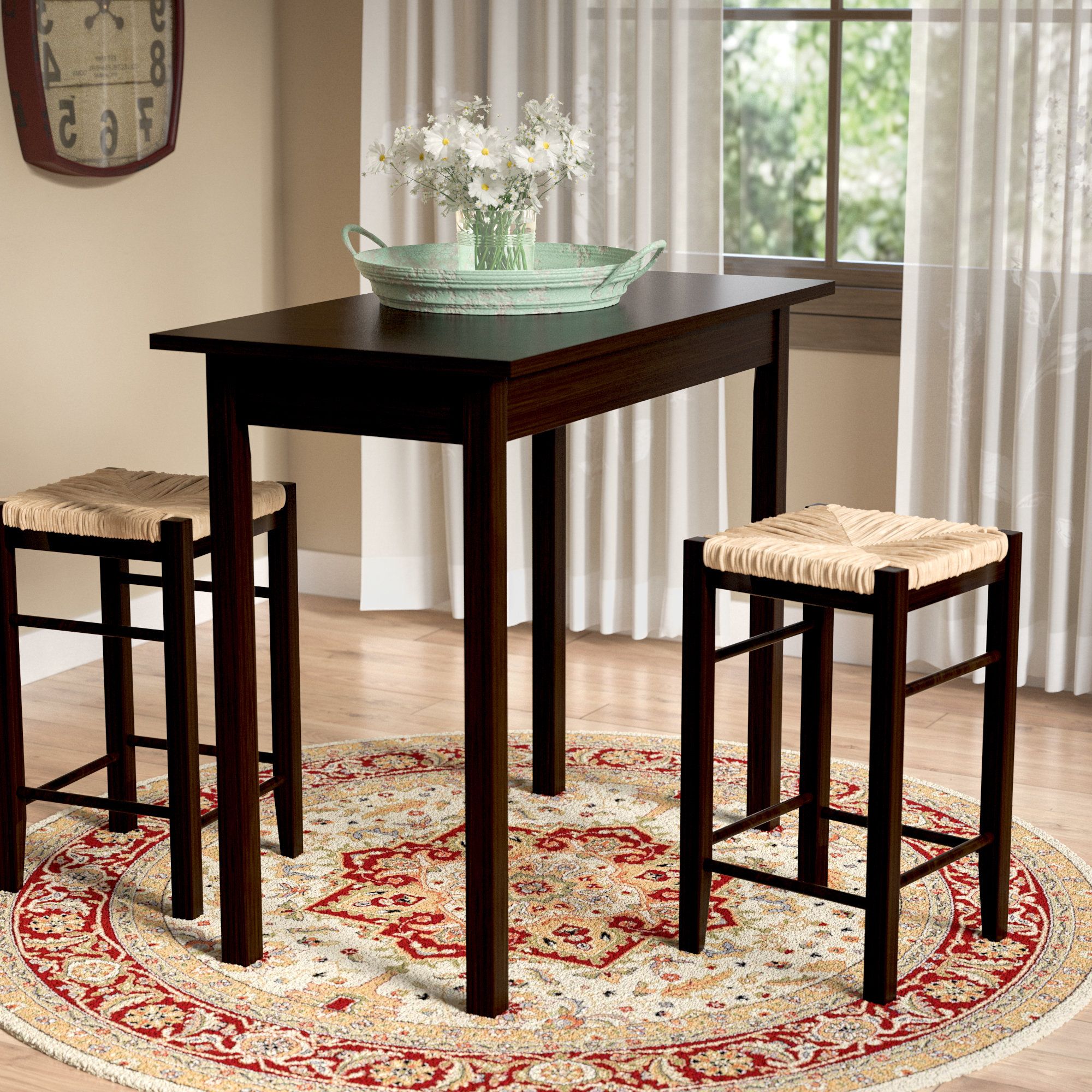 Tenney 3 Piece Counter Height Dining Sets For Trendy August Grove Tenney 3 Piece Counter Height Dining Set & Reviews (Photo 1 of 25)