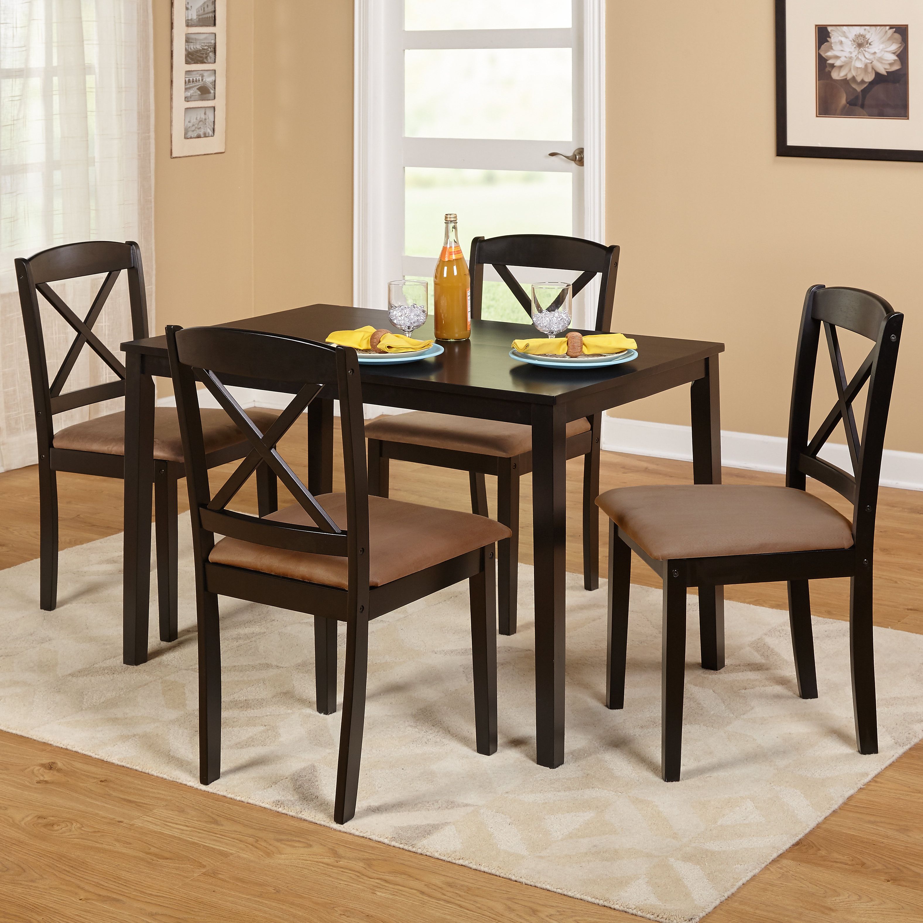 Tenney 3 Piece Counter Height Dining Sets In Favorite Scarlett 5 Piece Dining Set & Reviews (Photo 20 of 25)