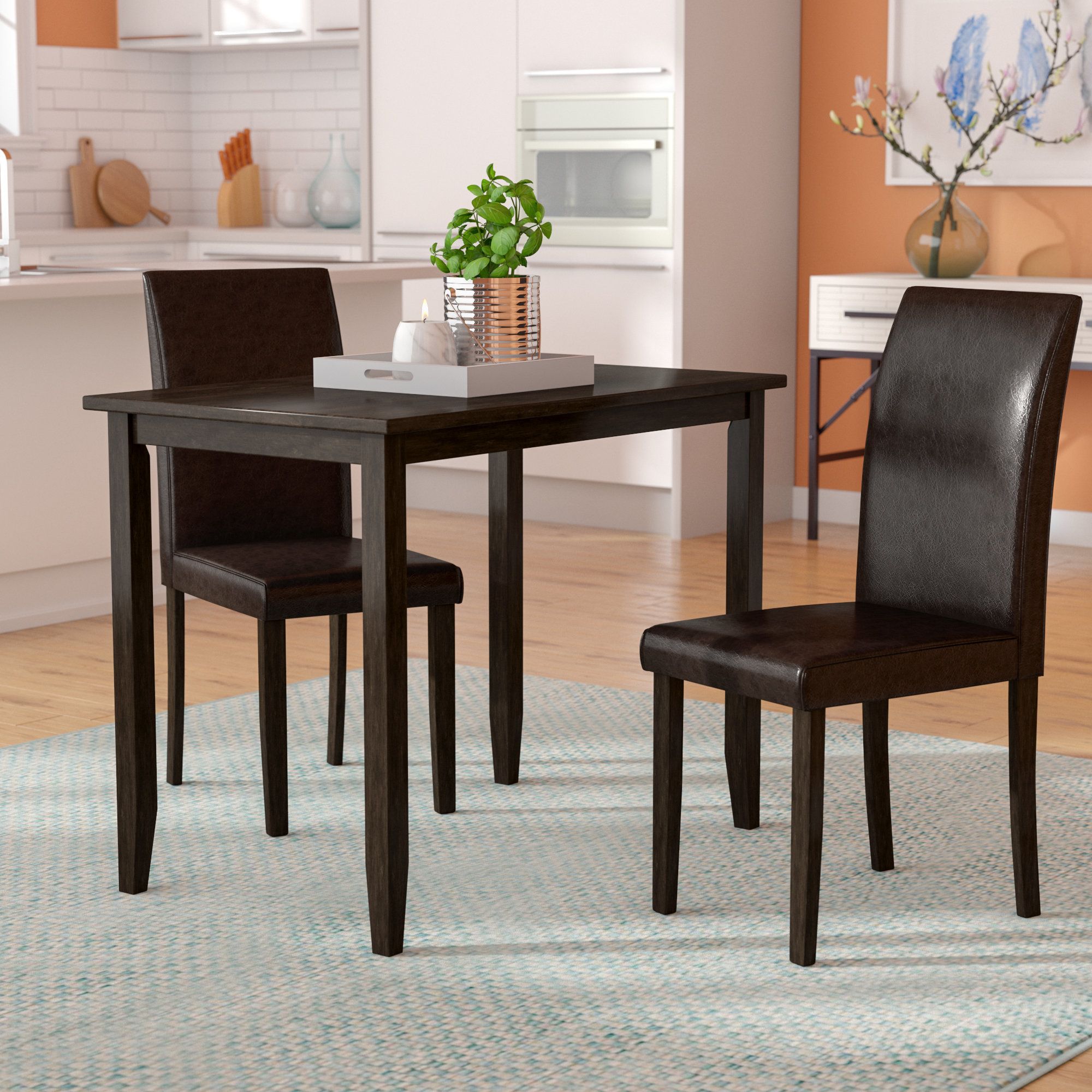 Featured Photo of 2024 Popular Baillie 3 Piece Dining Sets