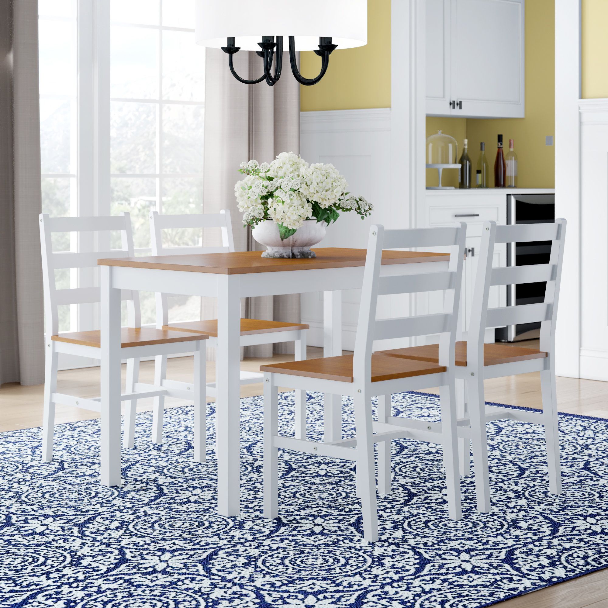 Wayfair Pertaining To Most Recently Released Yedinak 5 Piece Solid Wood Dining Sets (Photo 1 of 25)