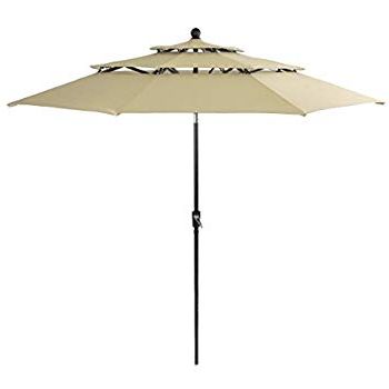 2017 Amazon : Pebble Lane Living Exclusive 3 Tier Patio Umbrella With In Caravelle Market Sunbrella Umbrellas (Photo 25 of 25)