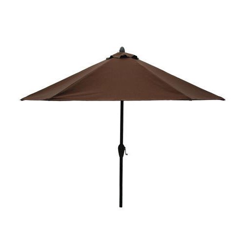 Backyard Creations™ 9' Huntington Solid Patio Market Umbrella At Within Well Liked Solid Market Umbrellas (View 1 of 25)