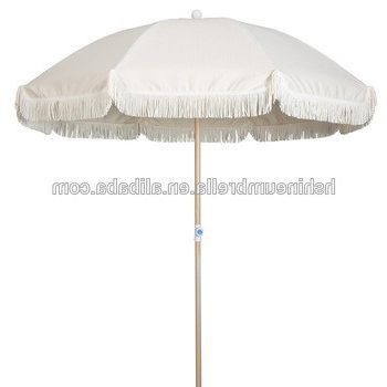 Best And Newest 200Cm Outdoor Aluminum Wooden Coated Beach Umbrella Tassels From With Bricelyn Market Umbrellas (View 20 of 25)