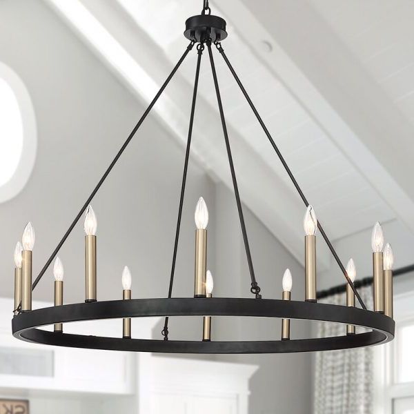 Bonview Rectangular Market Umbrellas Pertaining To Well Liked Chandeliers – Farmhouse Touches (View 24 of 25)
