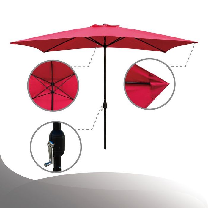 Bradford Rectangular Market Umbrellas Regarding Widely Used Bradford 10' X  (View 6 of 25)