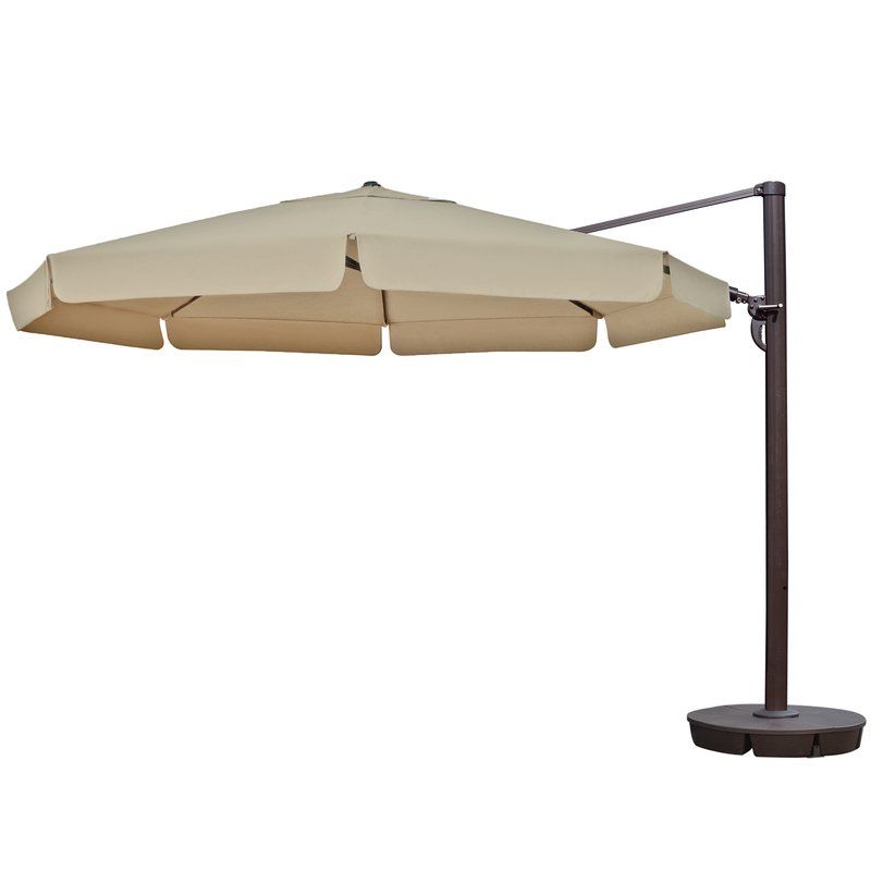 Current Lennie 13' Cantilever Sunbrella Umbrella With Nasiba Square Cantilever Sunbrella Umbrellas (View 16 of 25)
