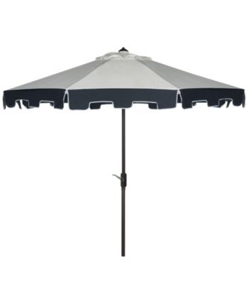 Fashionable Wacker Market Umbrellas With Patino Outdoor 9' Umbrella, Quick Ship – Beige/navy In  (View 11 of 25)