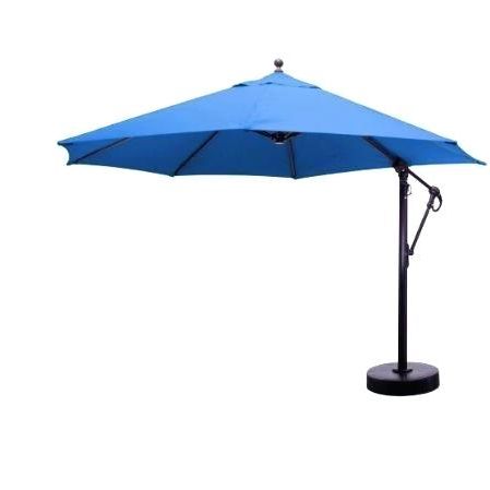 Favorite 11 Market Umbrella Ft Cantilever Aluminum Outdoor Furniture Costco With Mullaney Market Sunbrella Umbrellas (View 21 of 25)